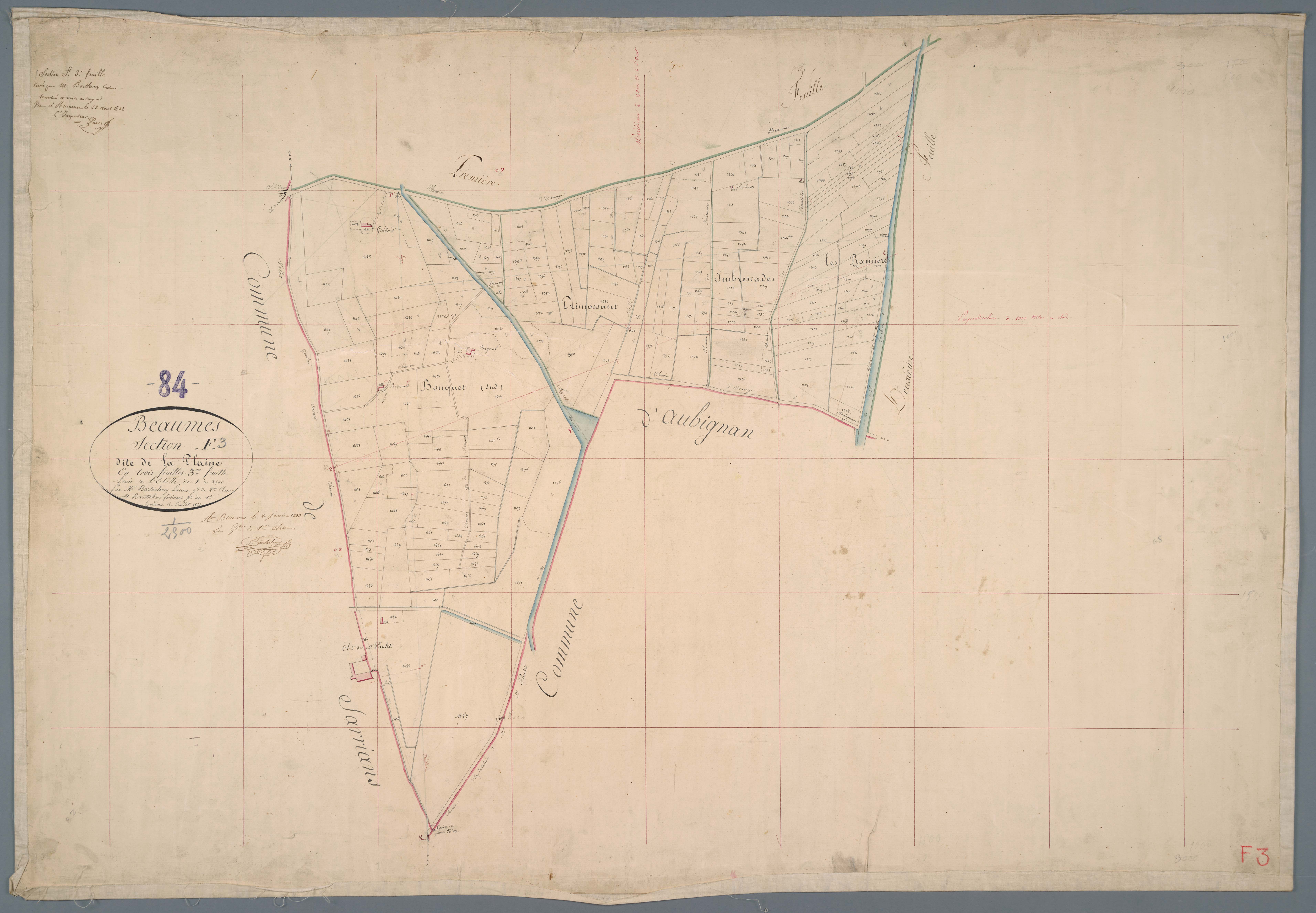 Beaumes-de-Venise - Feuille 3