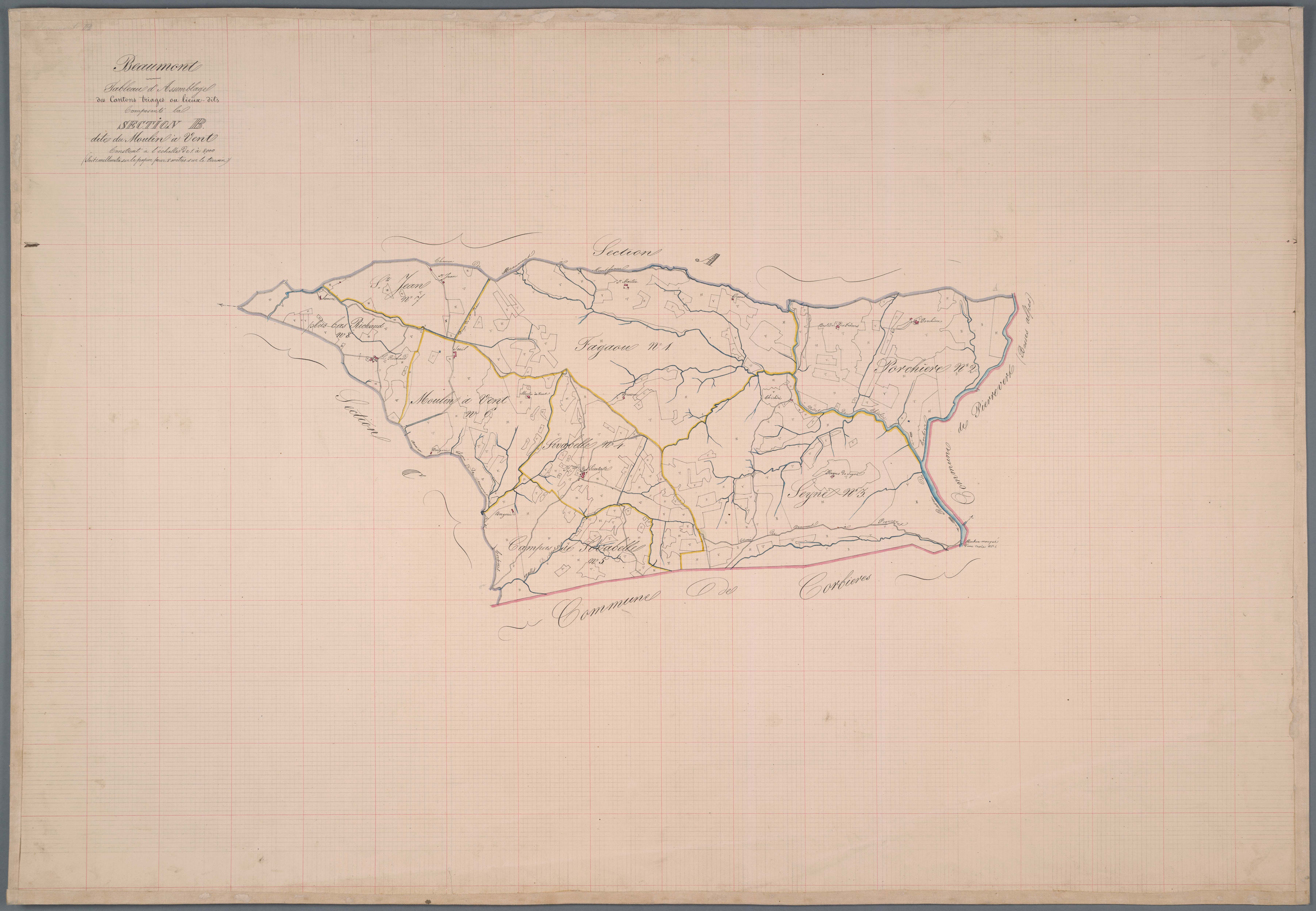 Beaumont-de-Pertuis - Tableau d'assemblage