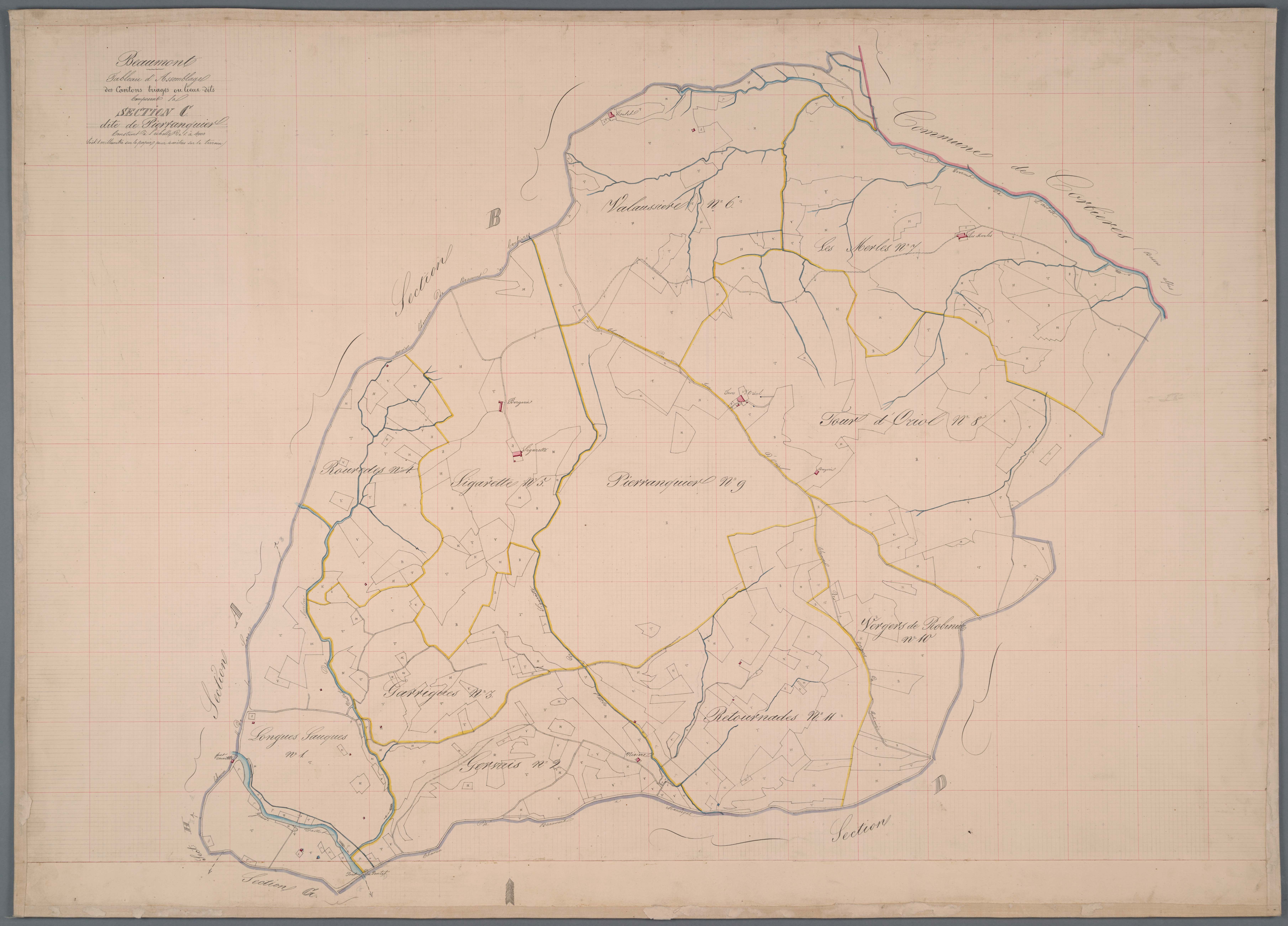 Beaumont-de-Pertuis - Tableau d'assemblage