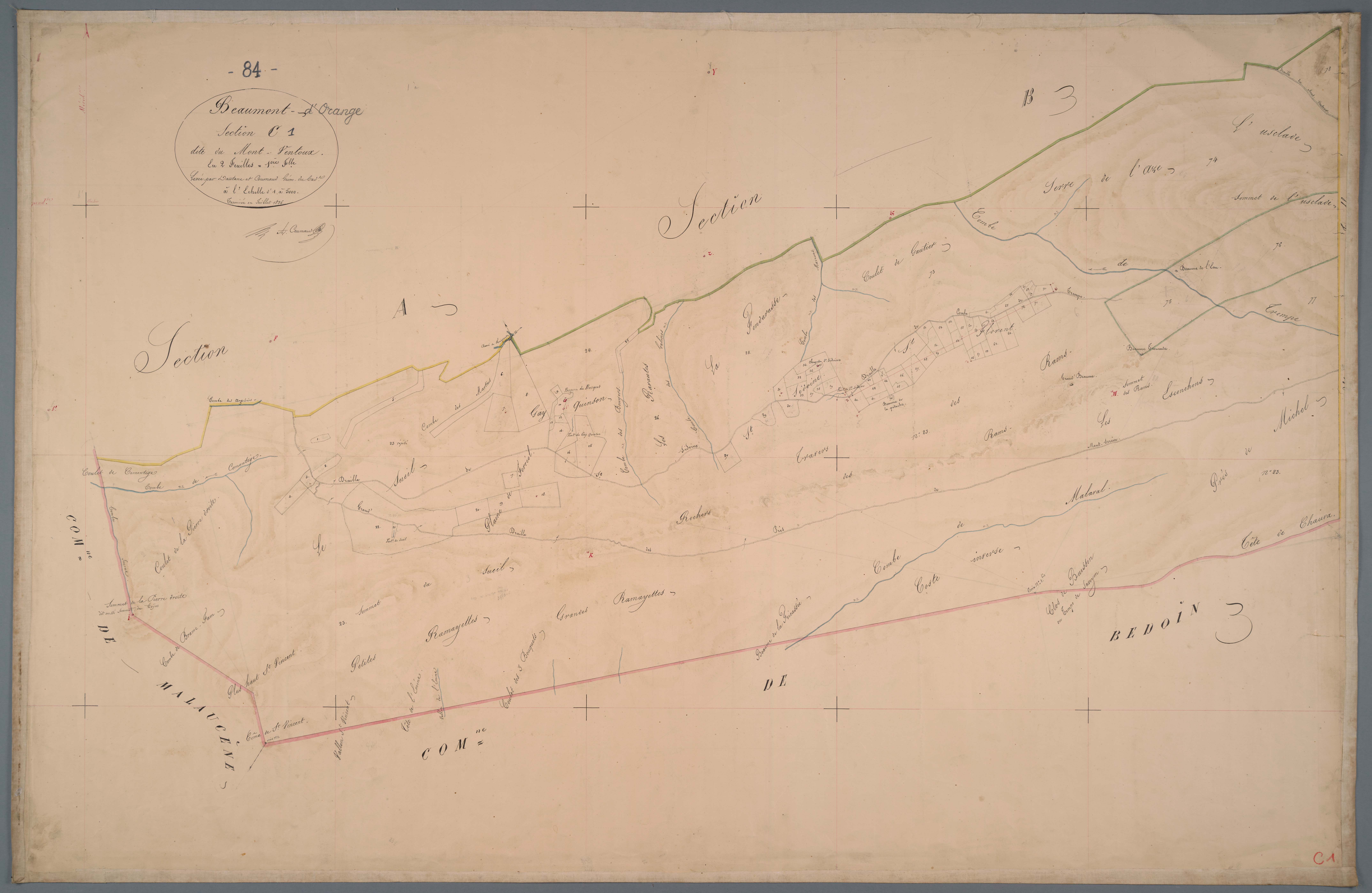 Beaumont-du-Ventoux - Feuille 1
