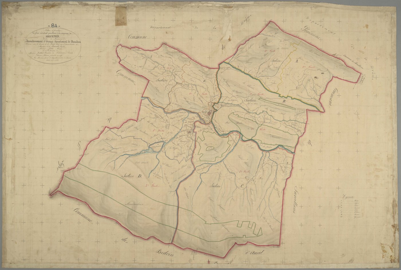 Brantes - Tableau d'assemblage