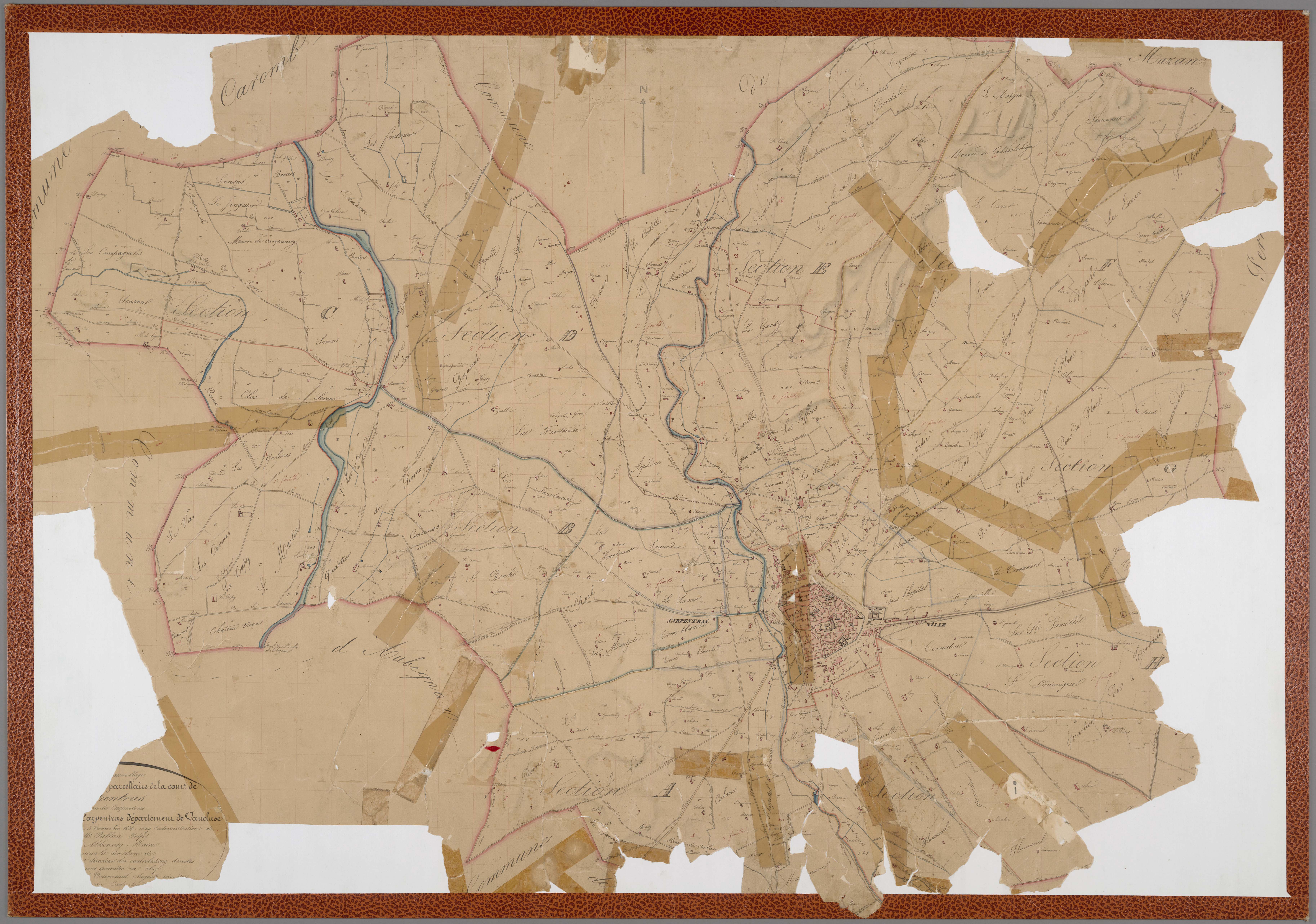 Carpentras - Tableau d'assemblage