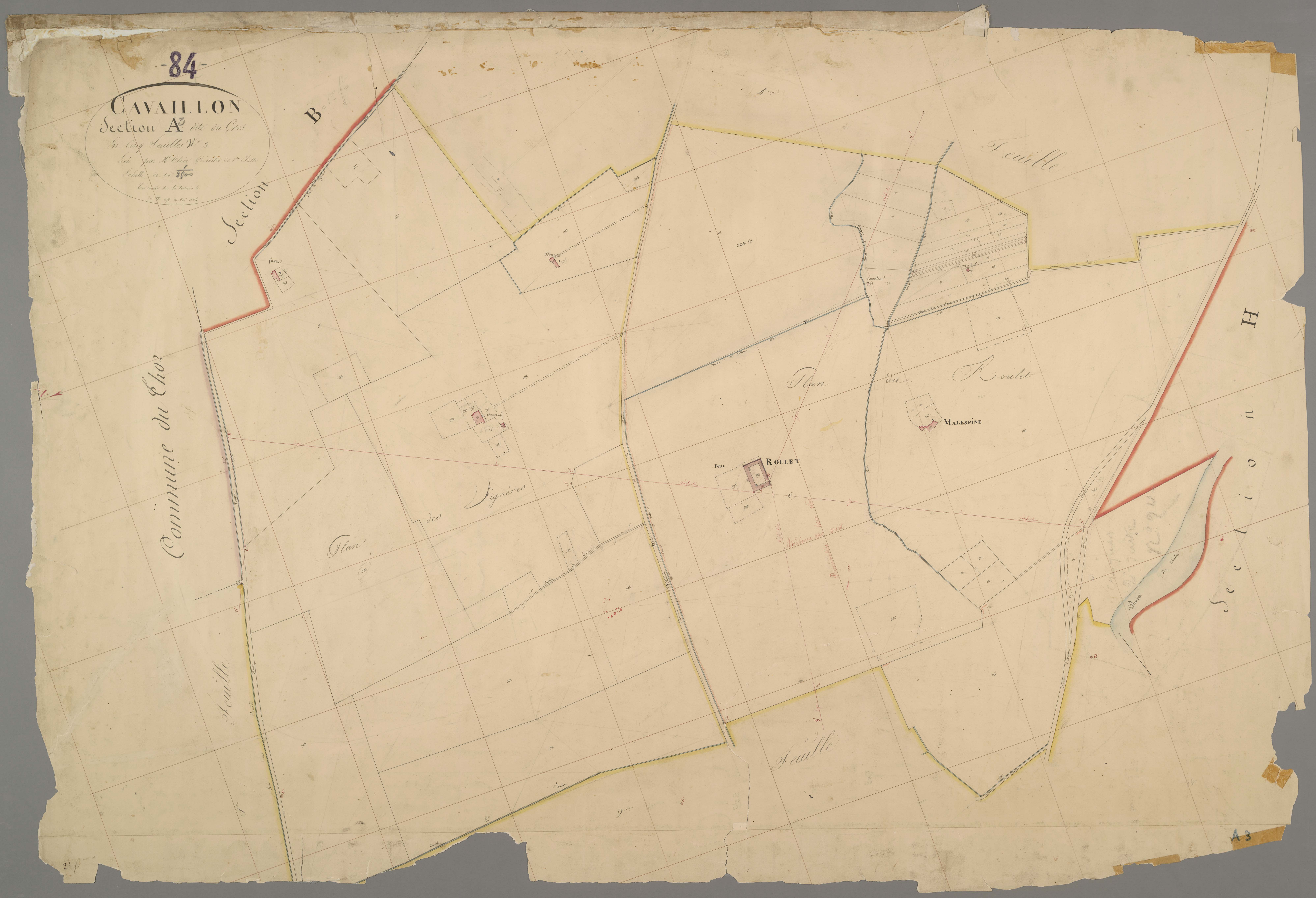 Cavaillon - Feuille 3
