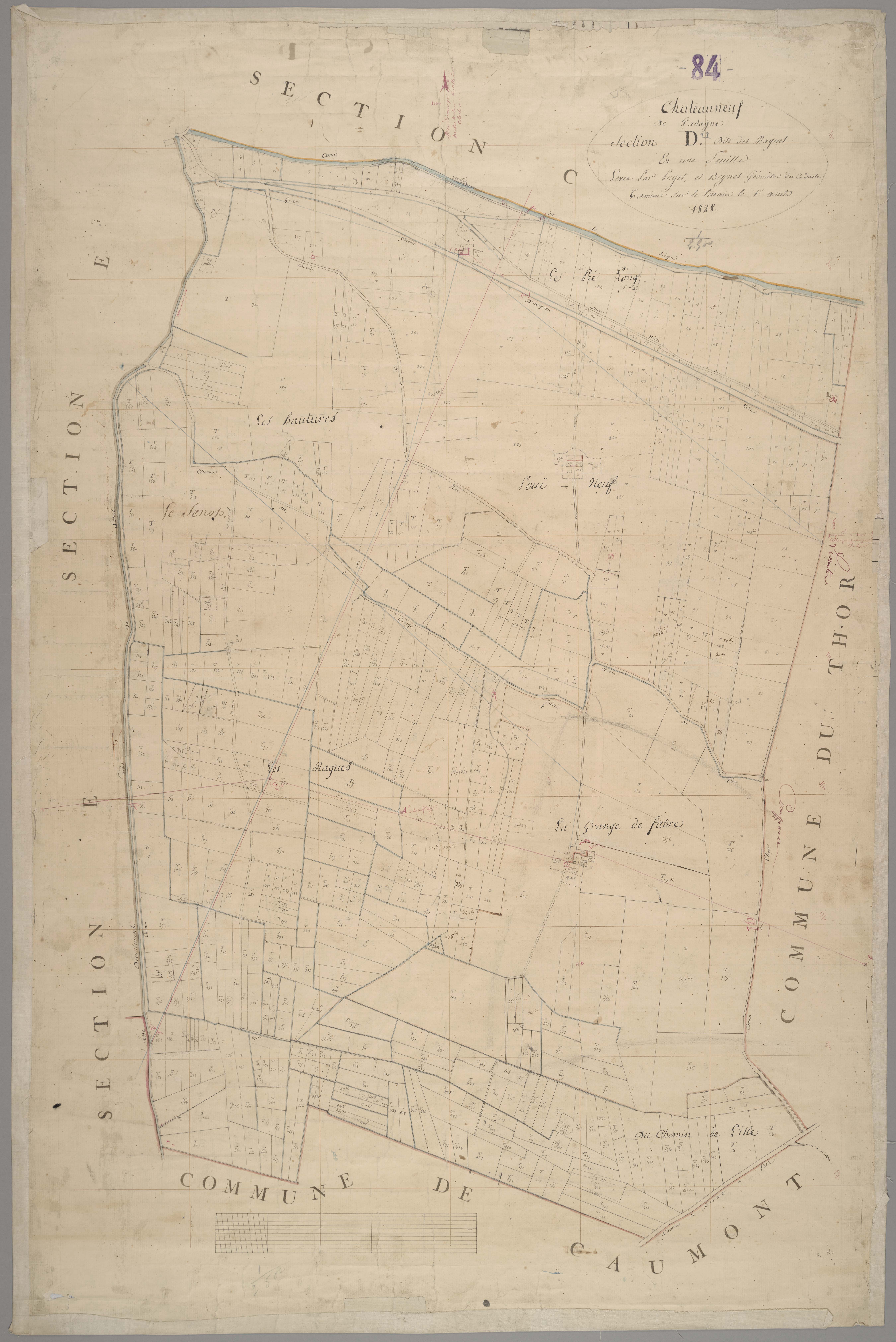 Châteauneuf-de-Gadagne - Feuille unique