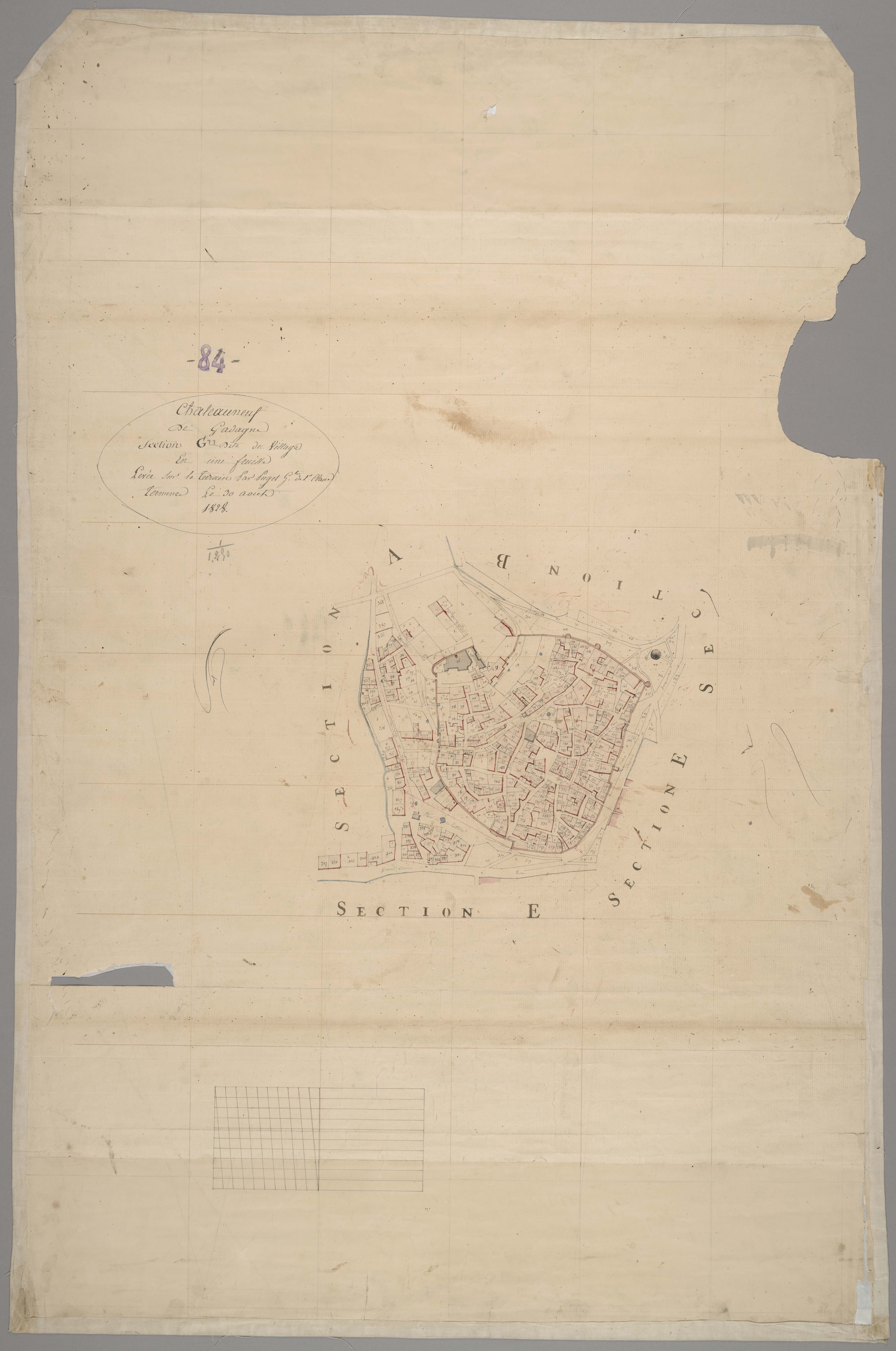 Châteauneuf-de-Gadagne - Feuille unique