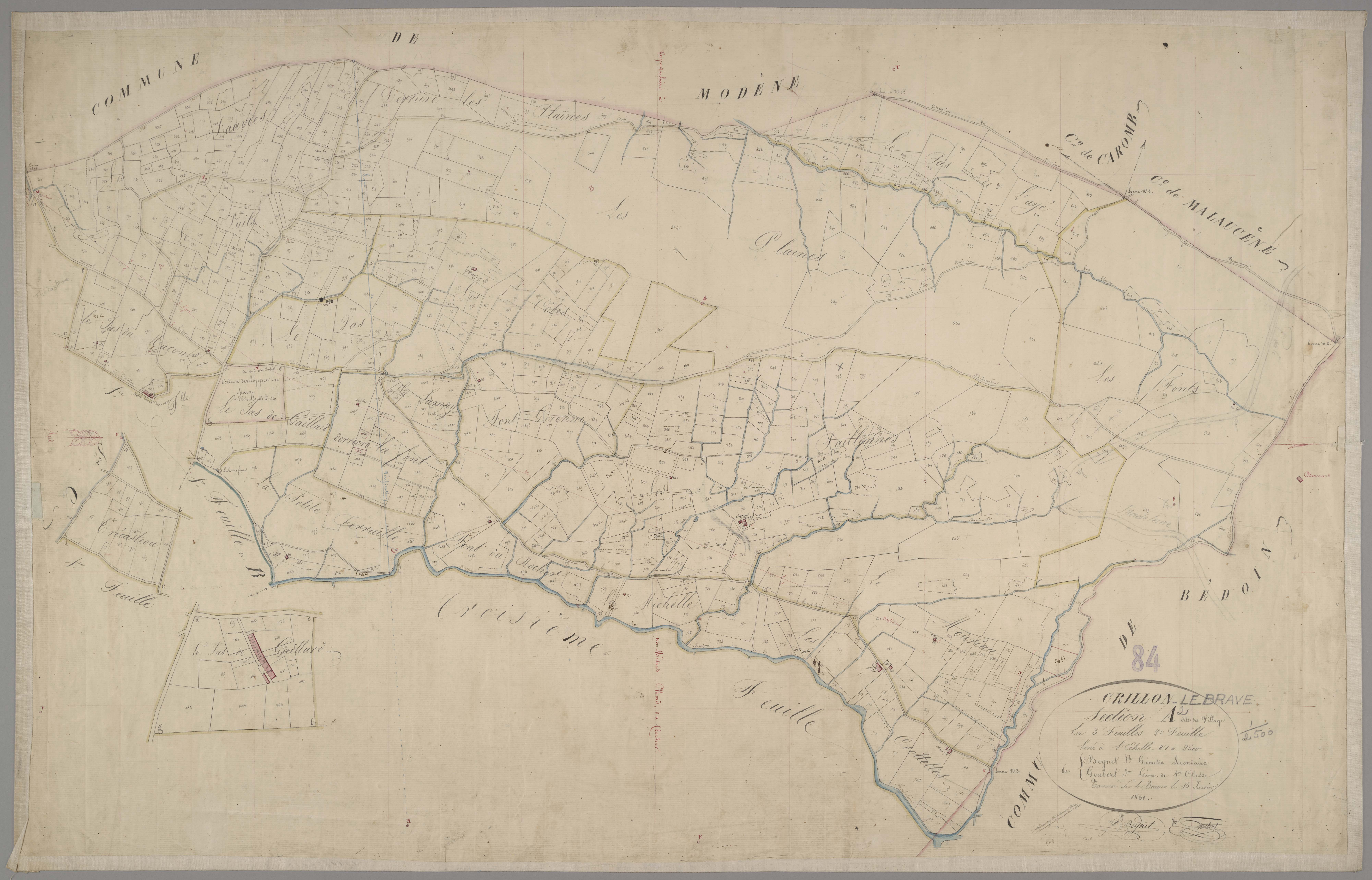 Crillon-le-Brave - Feuille 2