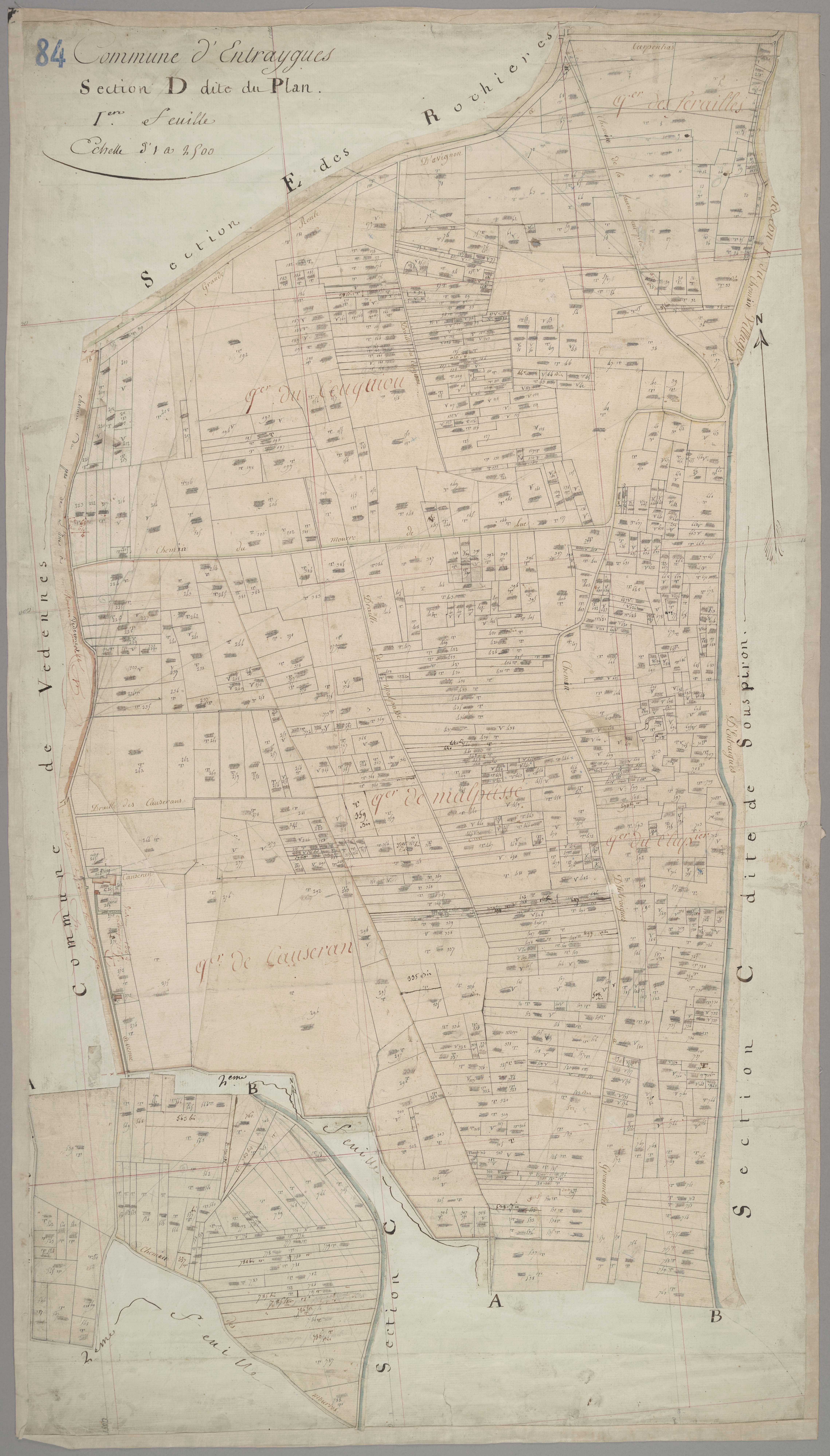 Entraigues-sur-la-Sorgue - Feuille 1