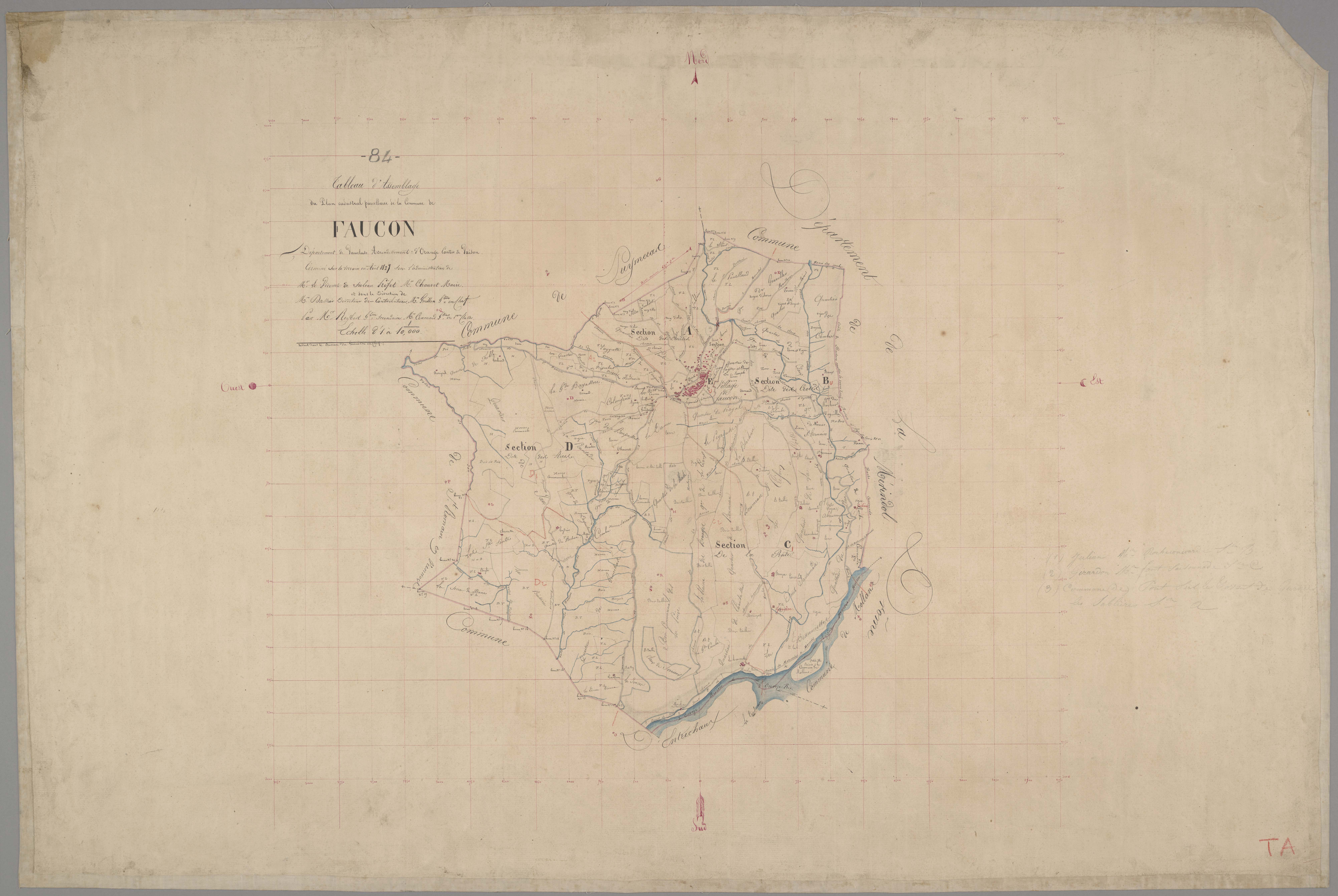 Faucon - Tableau d'assemblage