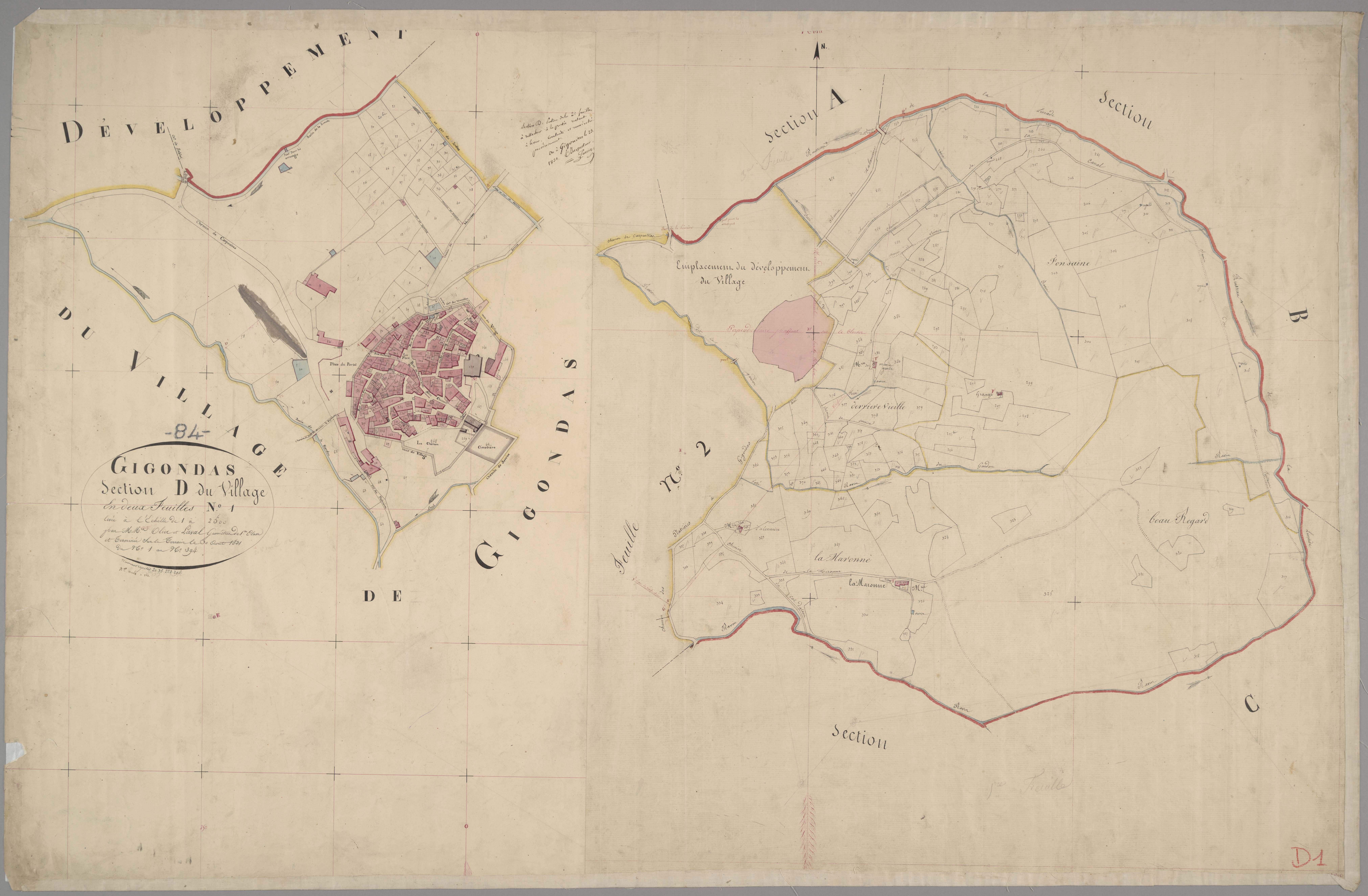 Gigondas - Feuille 1