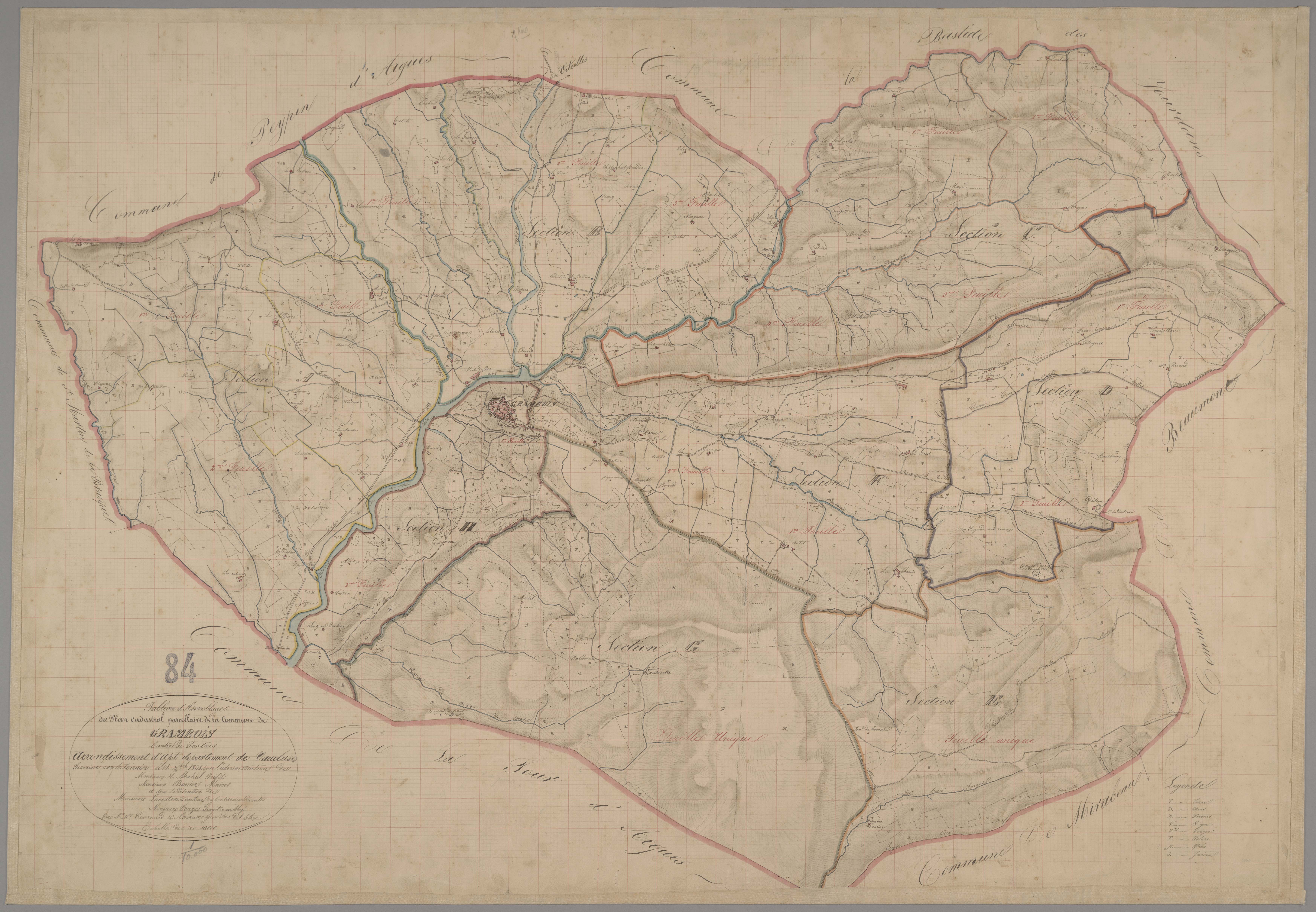 Grambois - Tableau d'assemblage