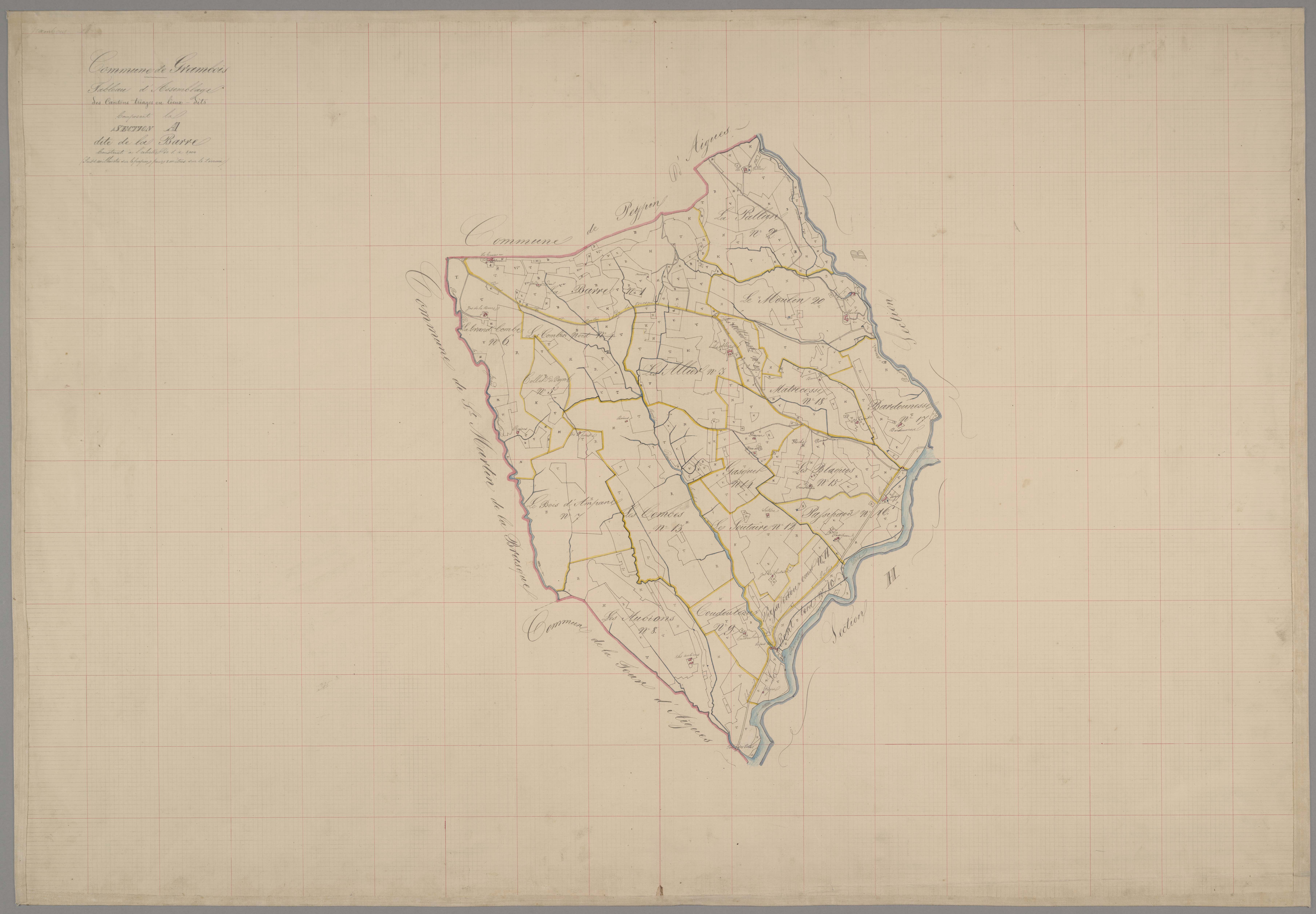 Grambois - Tableau d'assemblage