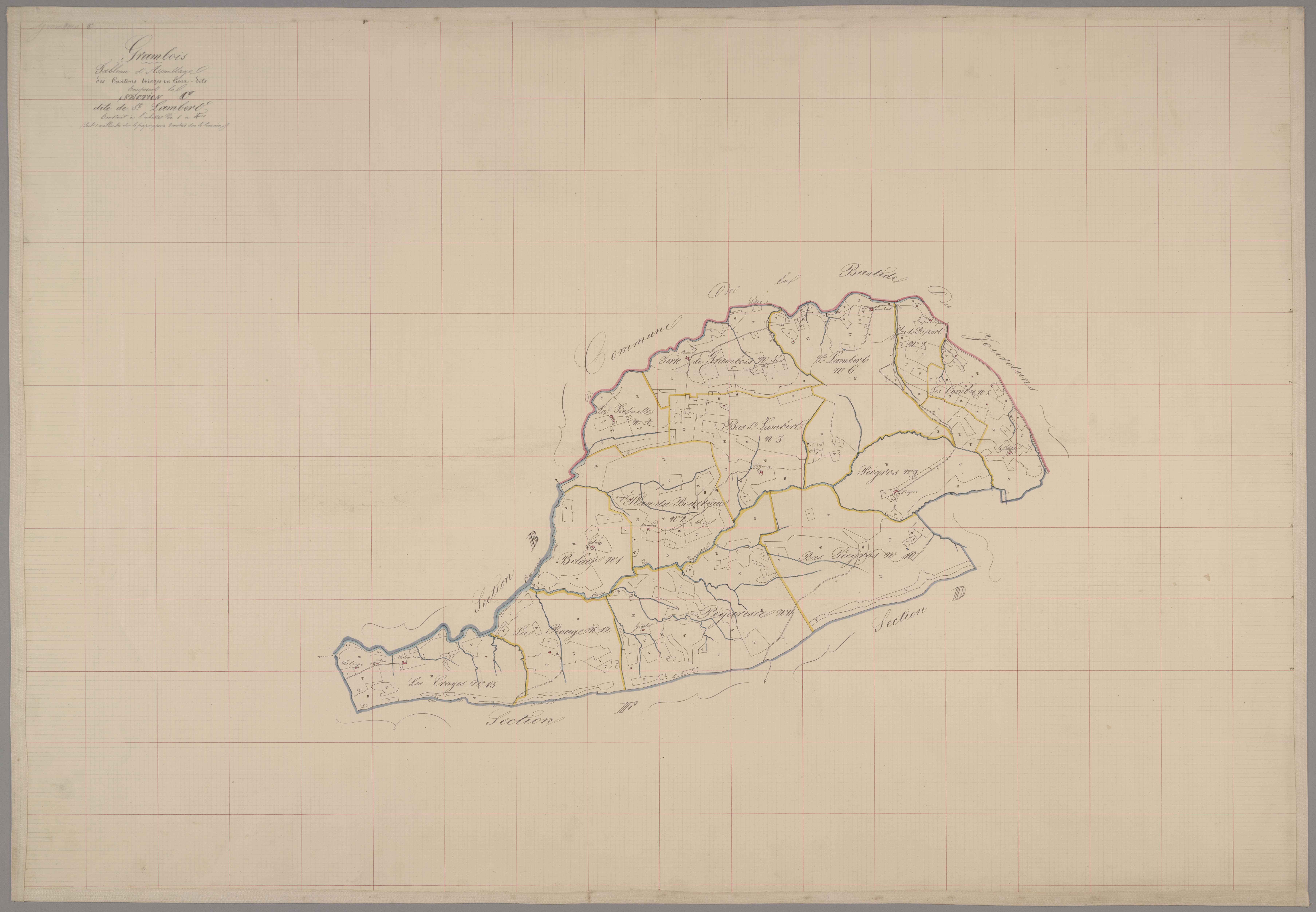 Grambois - Tableau d'assemblage