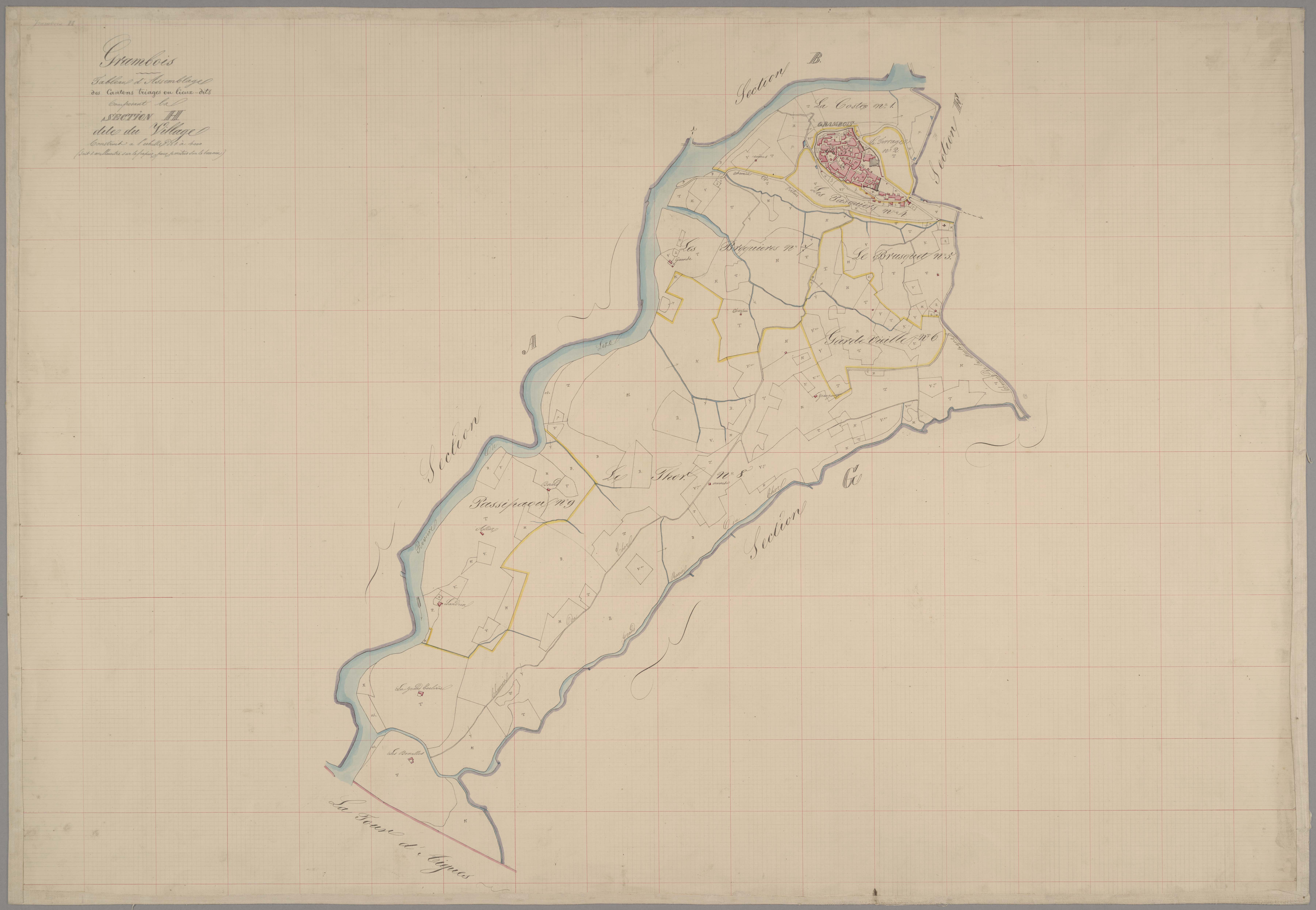 Grambois - Tableau d'assemblage