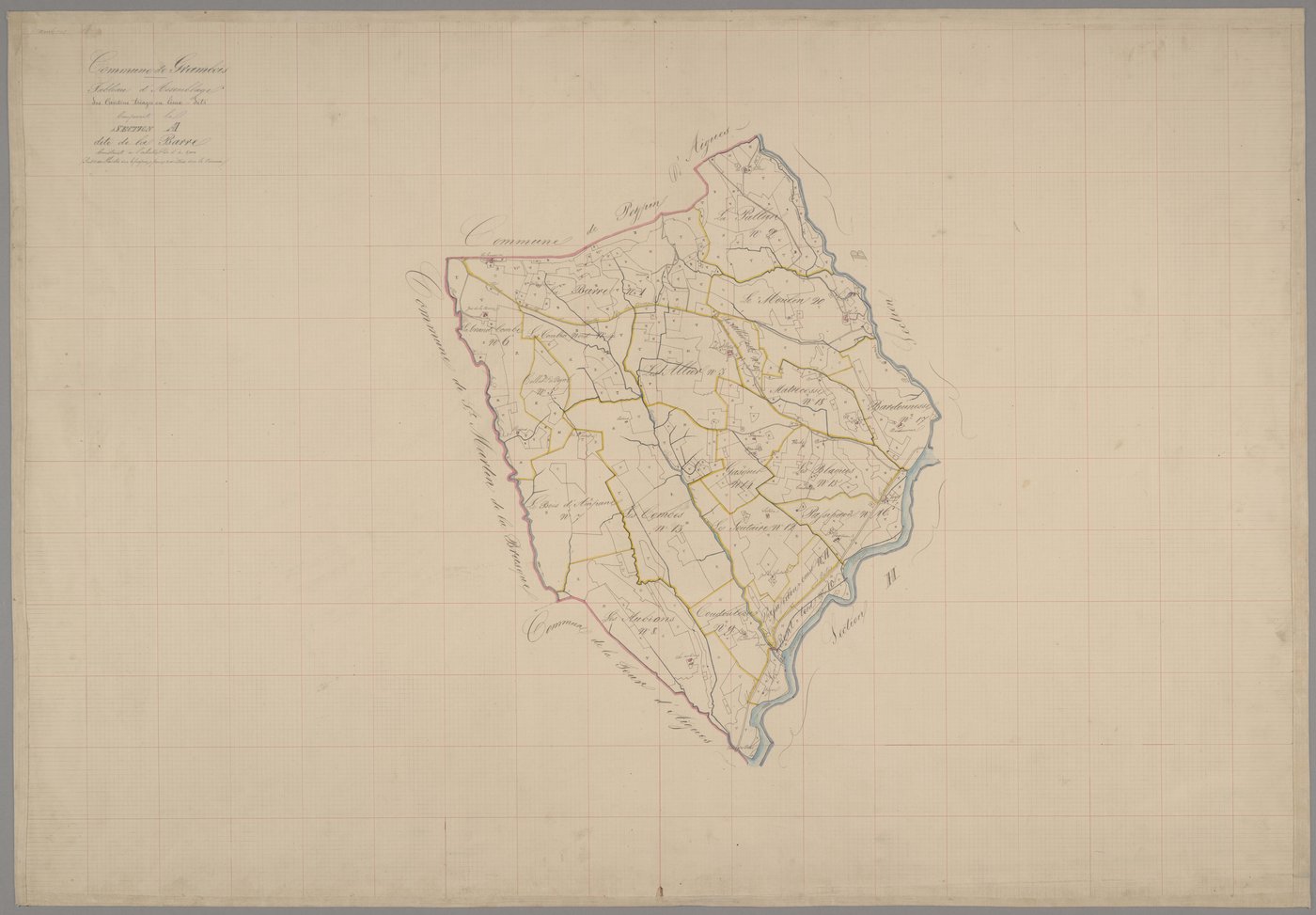 Grambois - Tableau d'assemblage