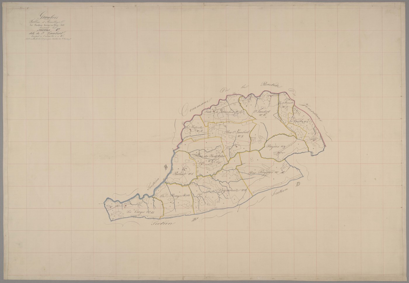 Grambois - Tableau d'assemblage
