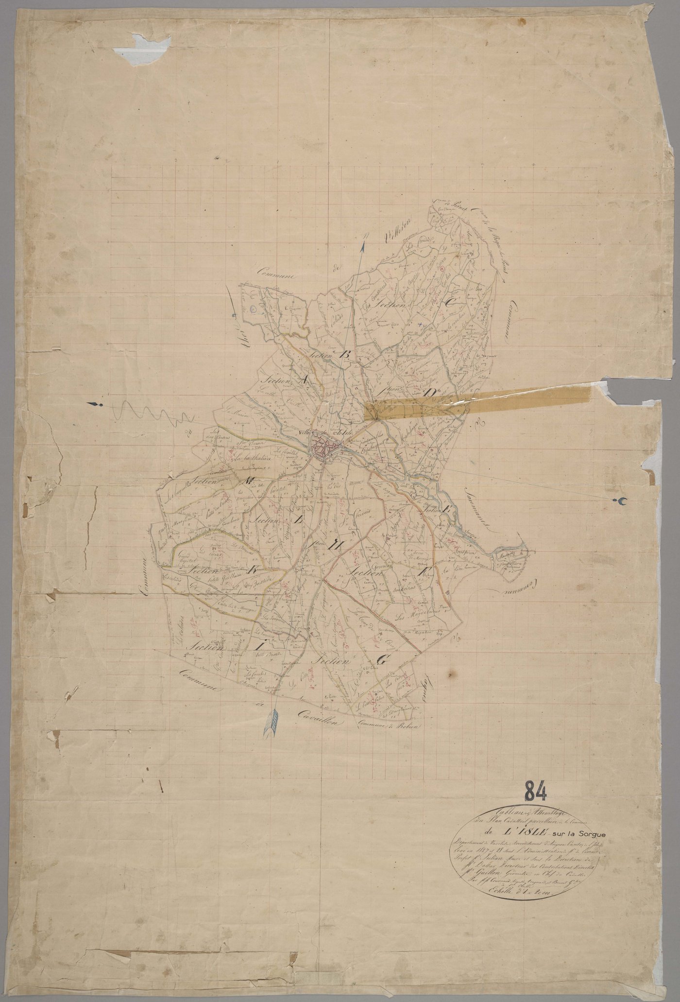 L'Isle-sur-la-Sorgue - Tableau d'assemblage