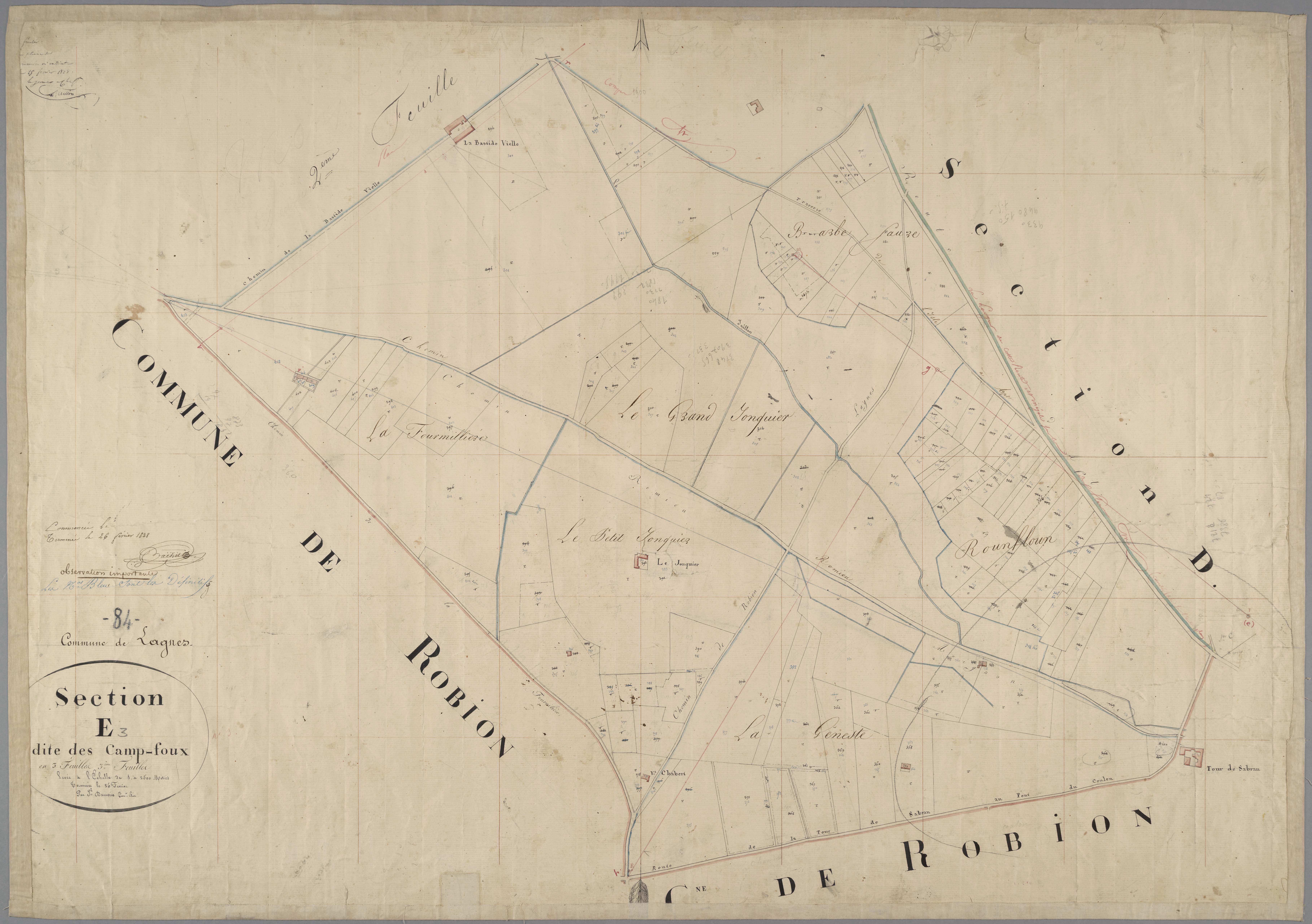 Lagnes - Feuille 3