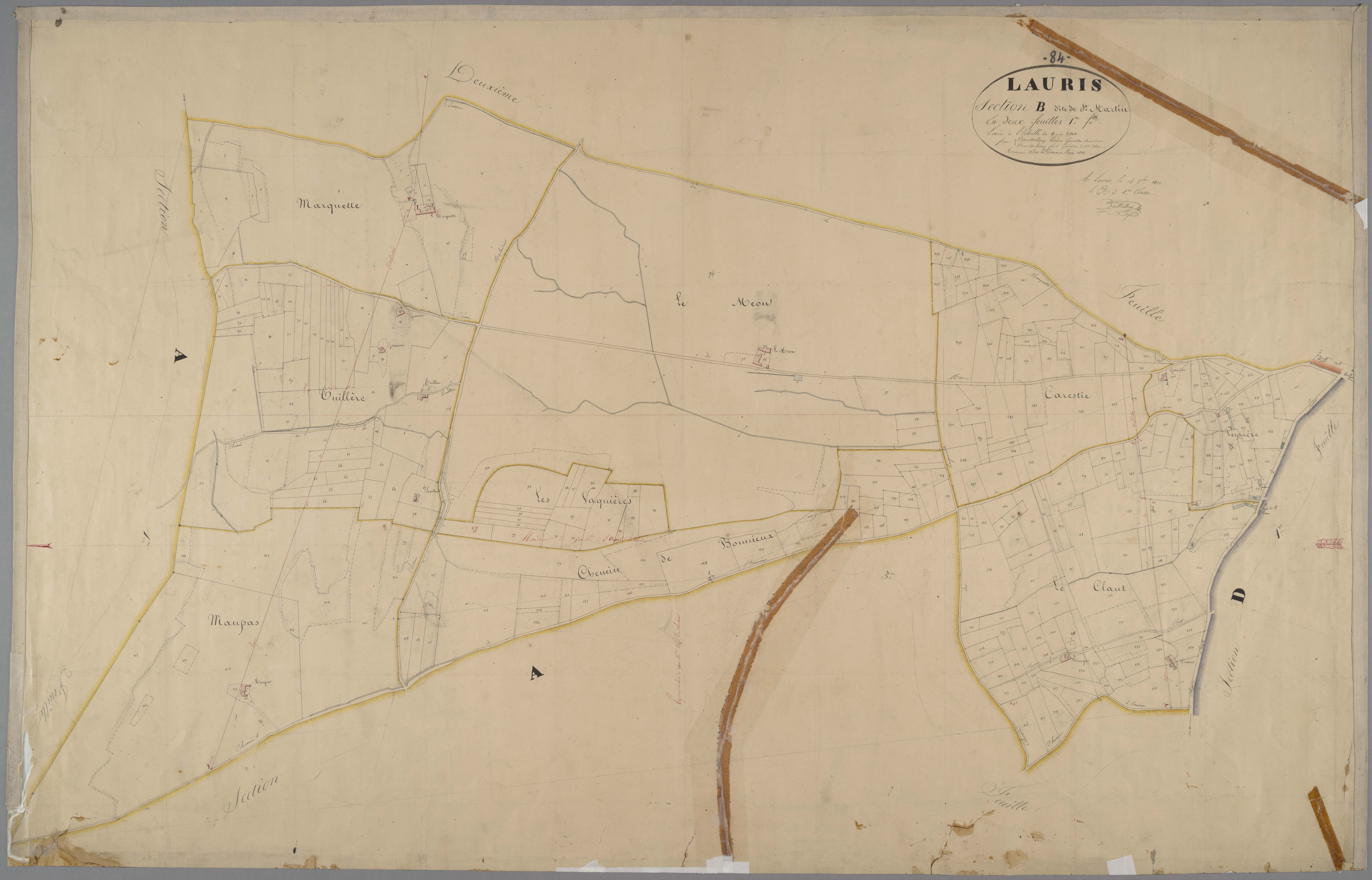 Lauris - Feuille 1