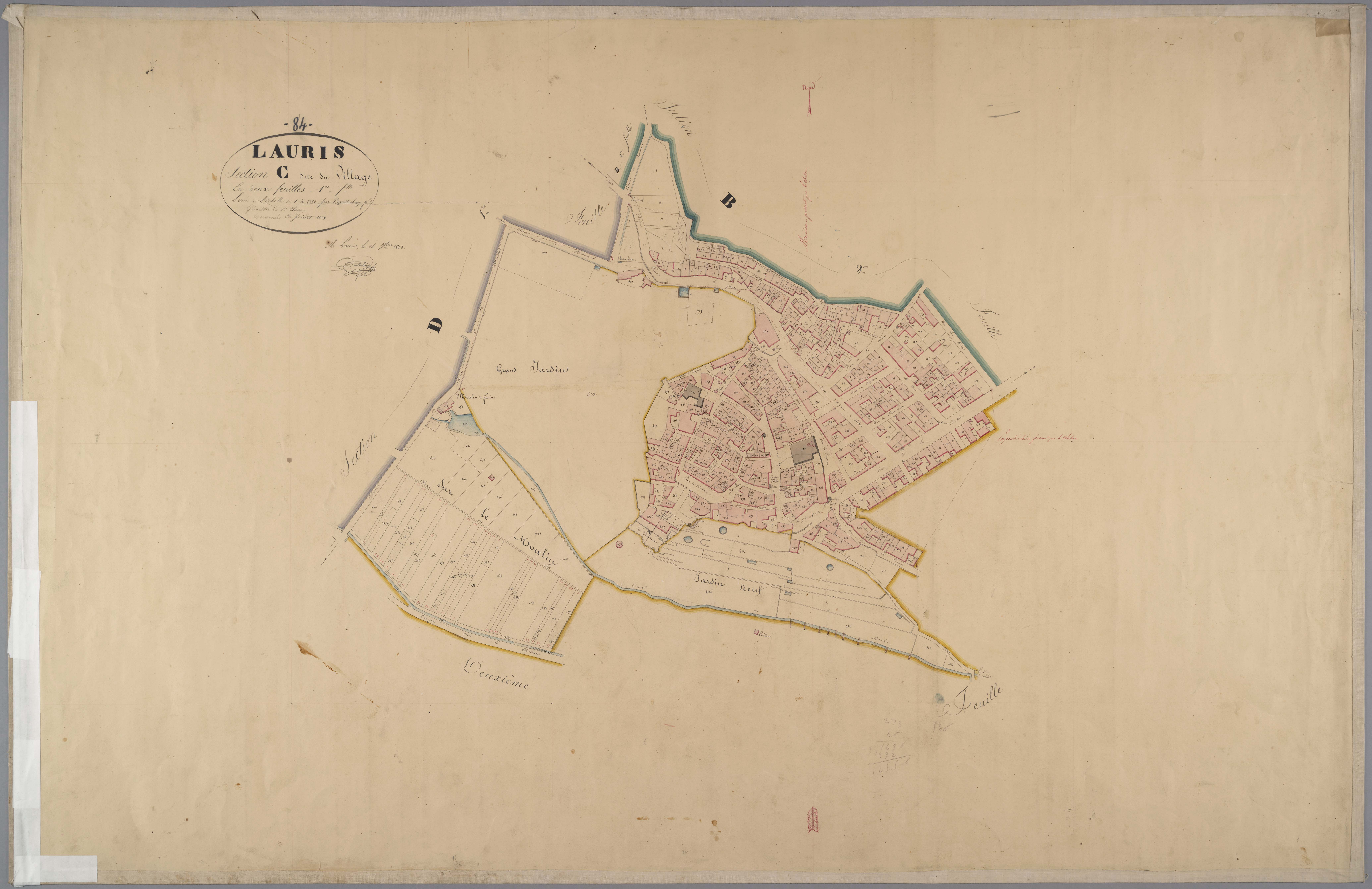 Lauris - Feuille 1