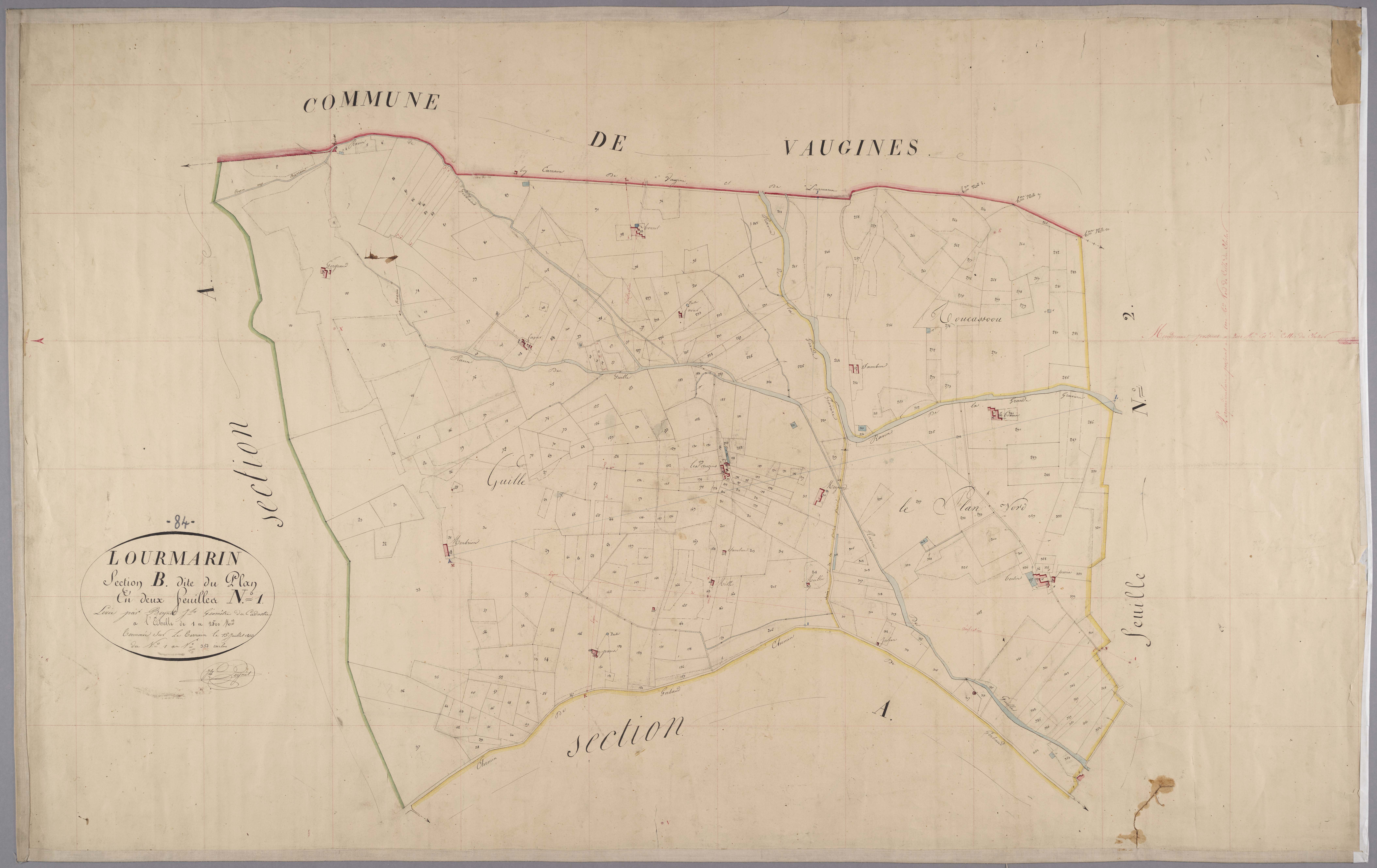 Lourmarin - Feuille 1