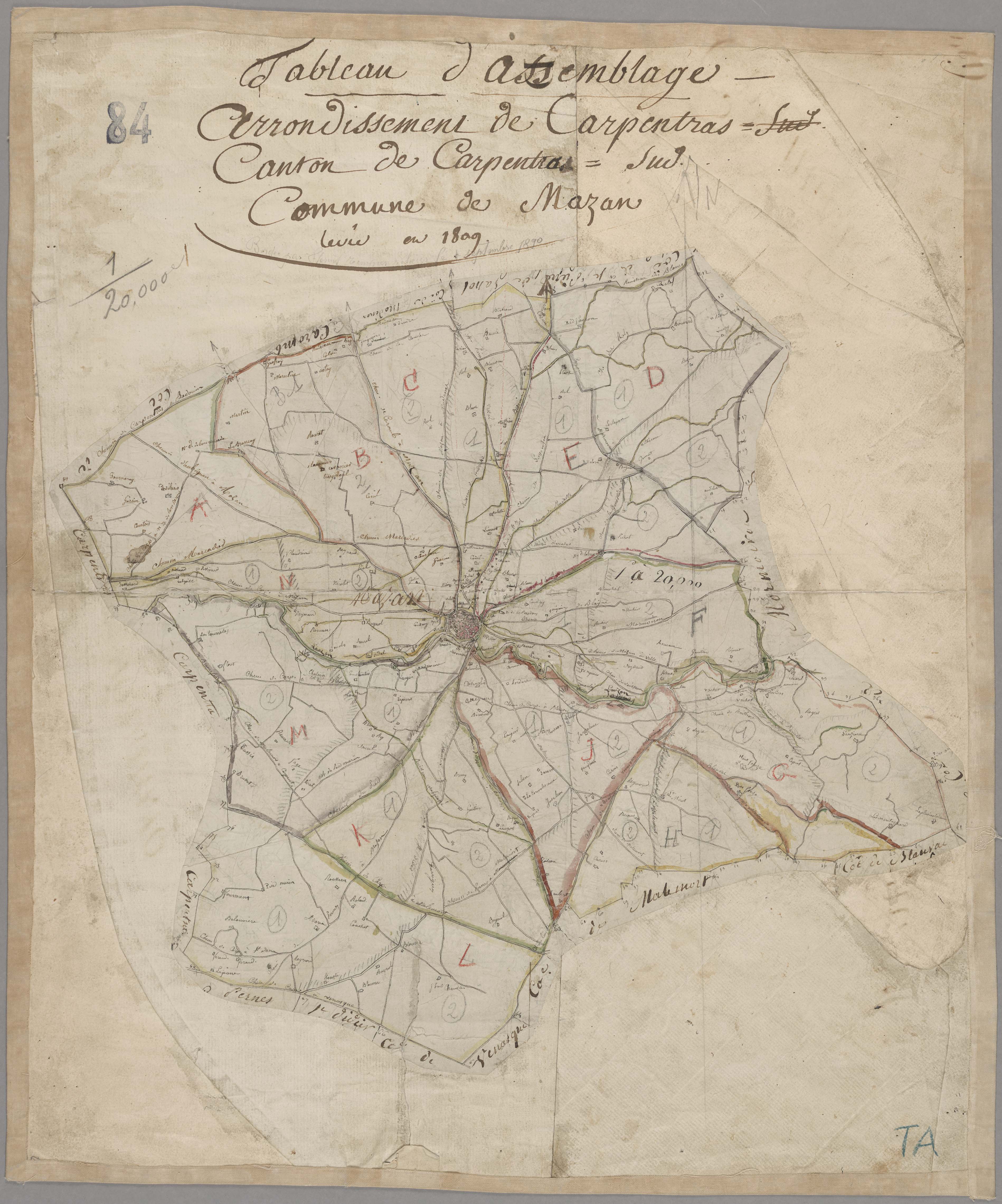 Mazan - Tableau d'assemblage
