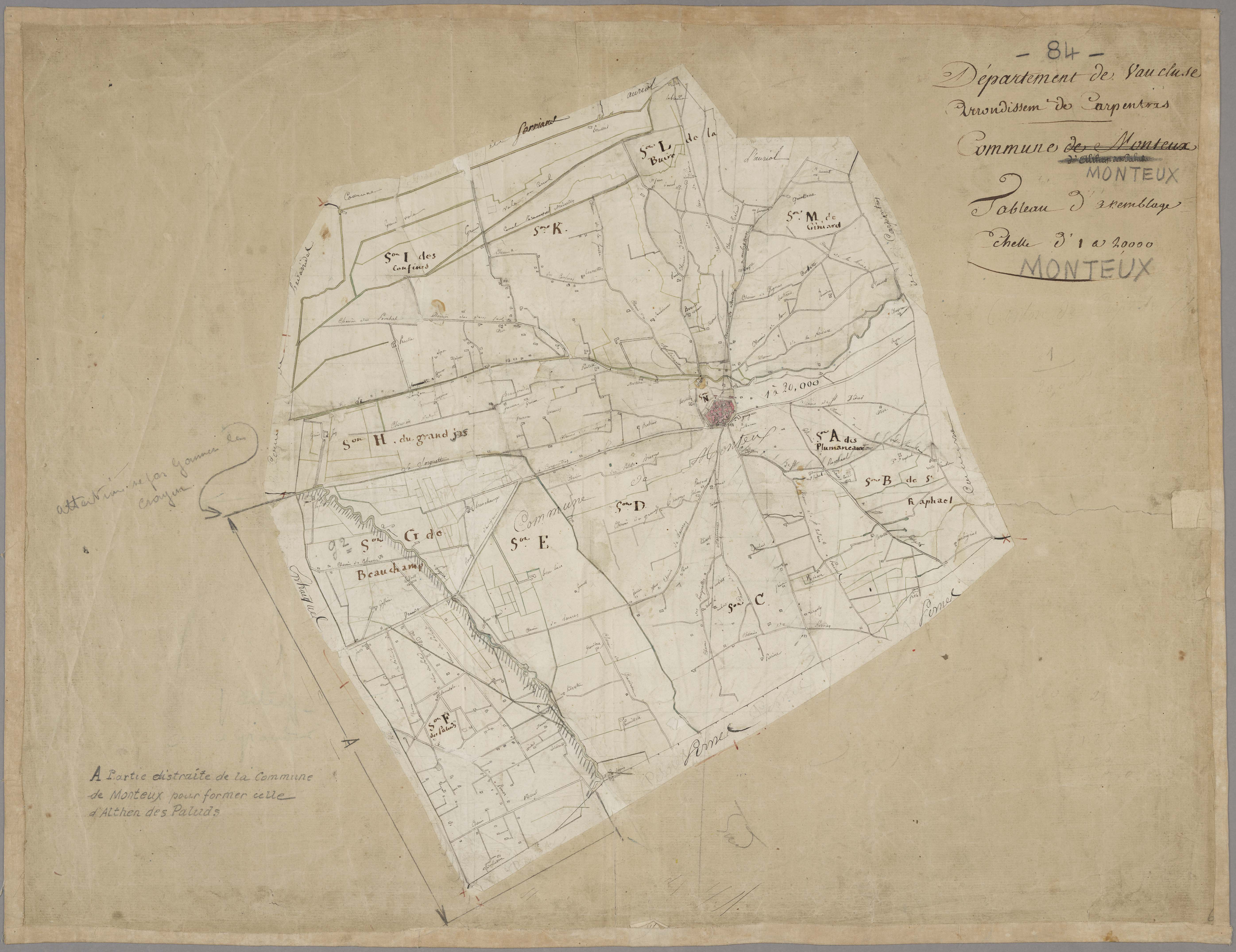Monteux - Tableau d'assemblage