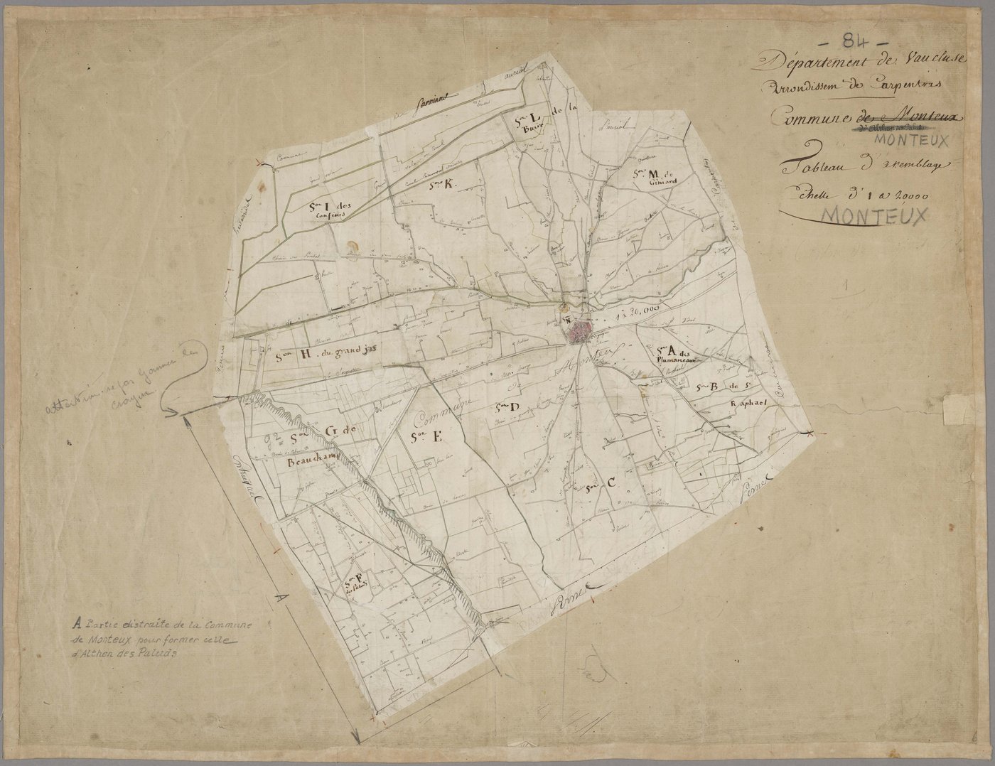 Monteux - Tableau d'assemblage