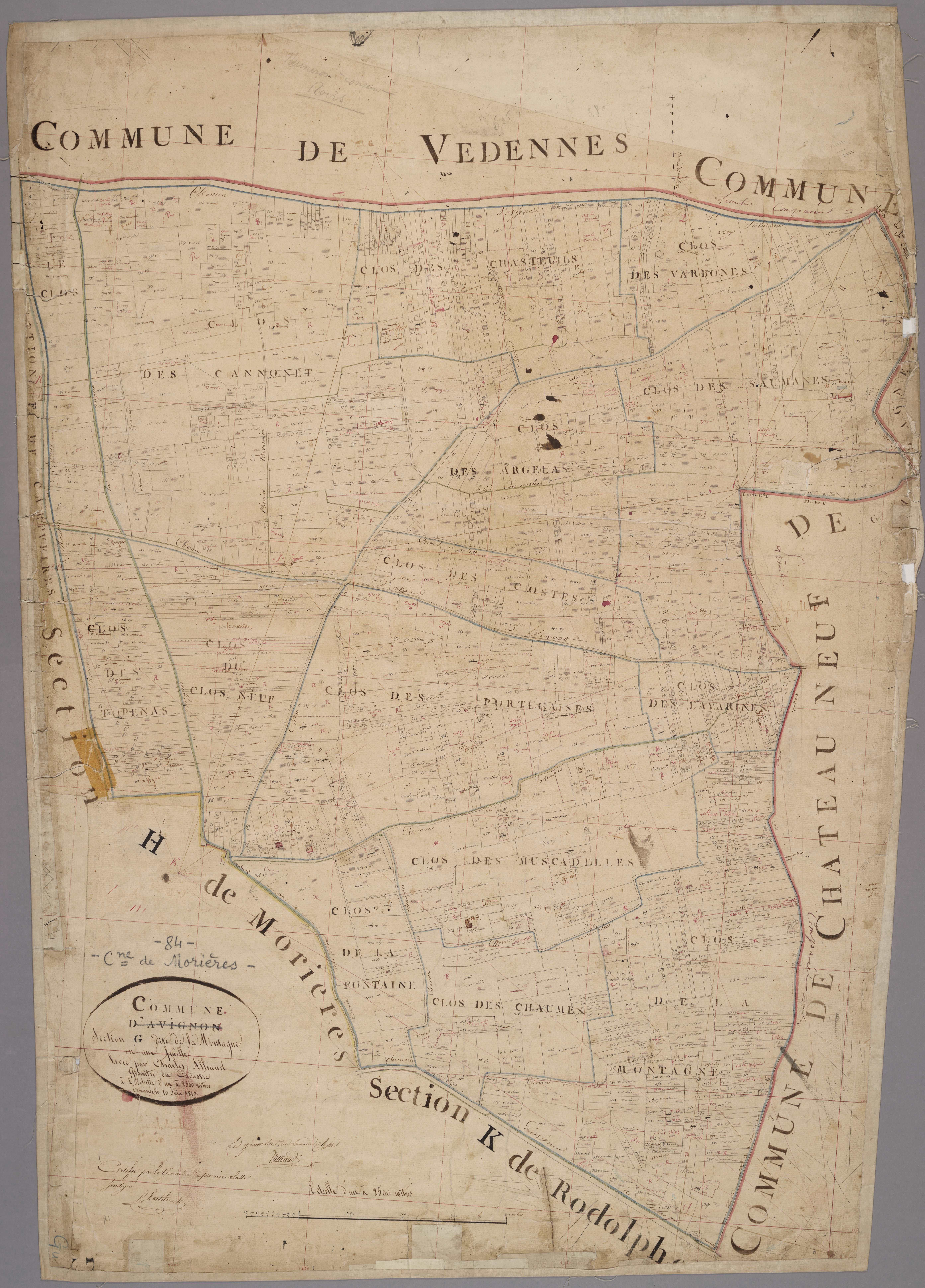 Morières-lès-Avignon - Feuille unique
