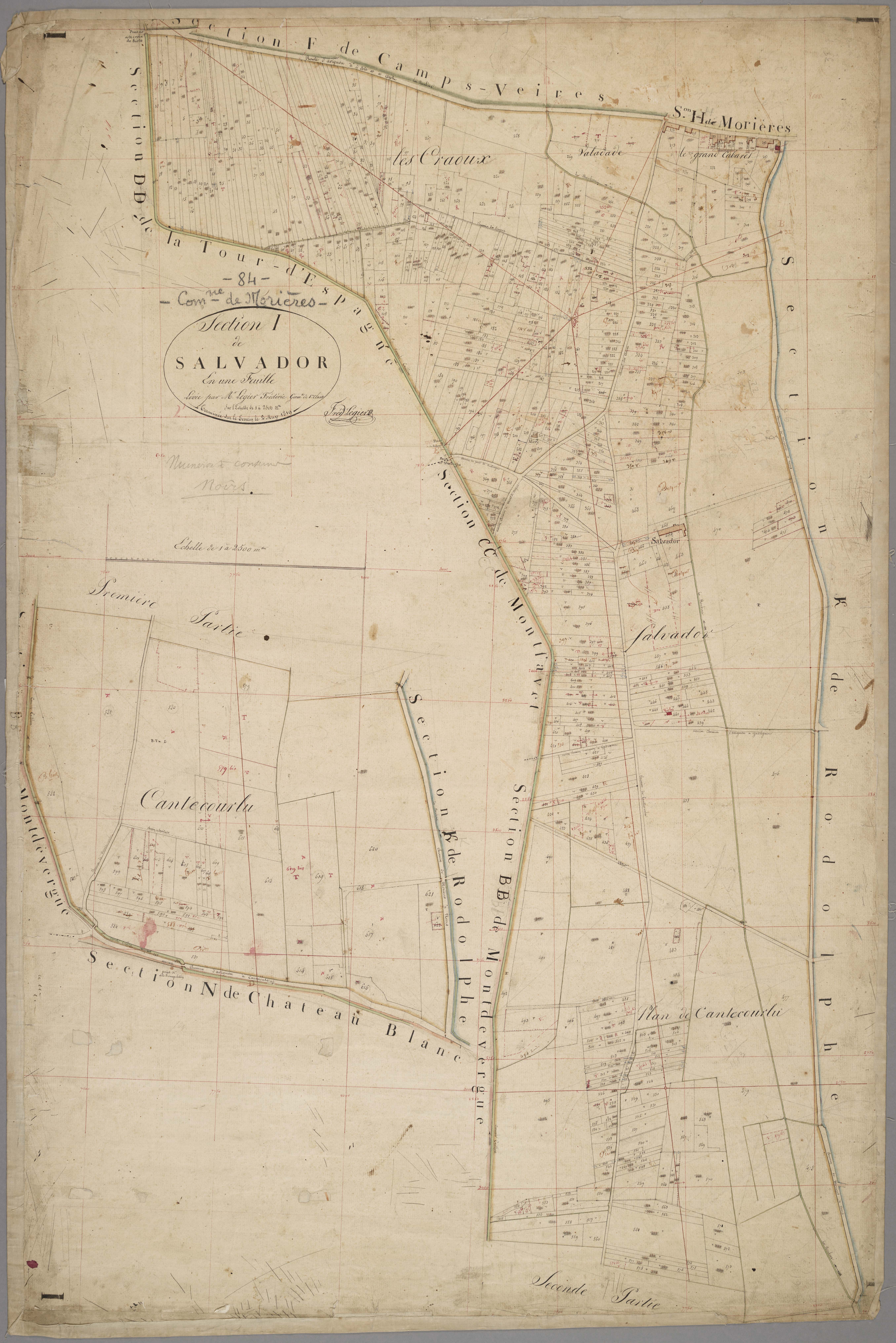 Morières-lès-Avignon - Feuille unique