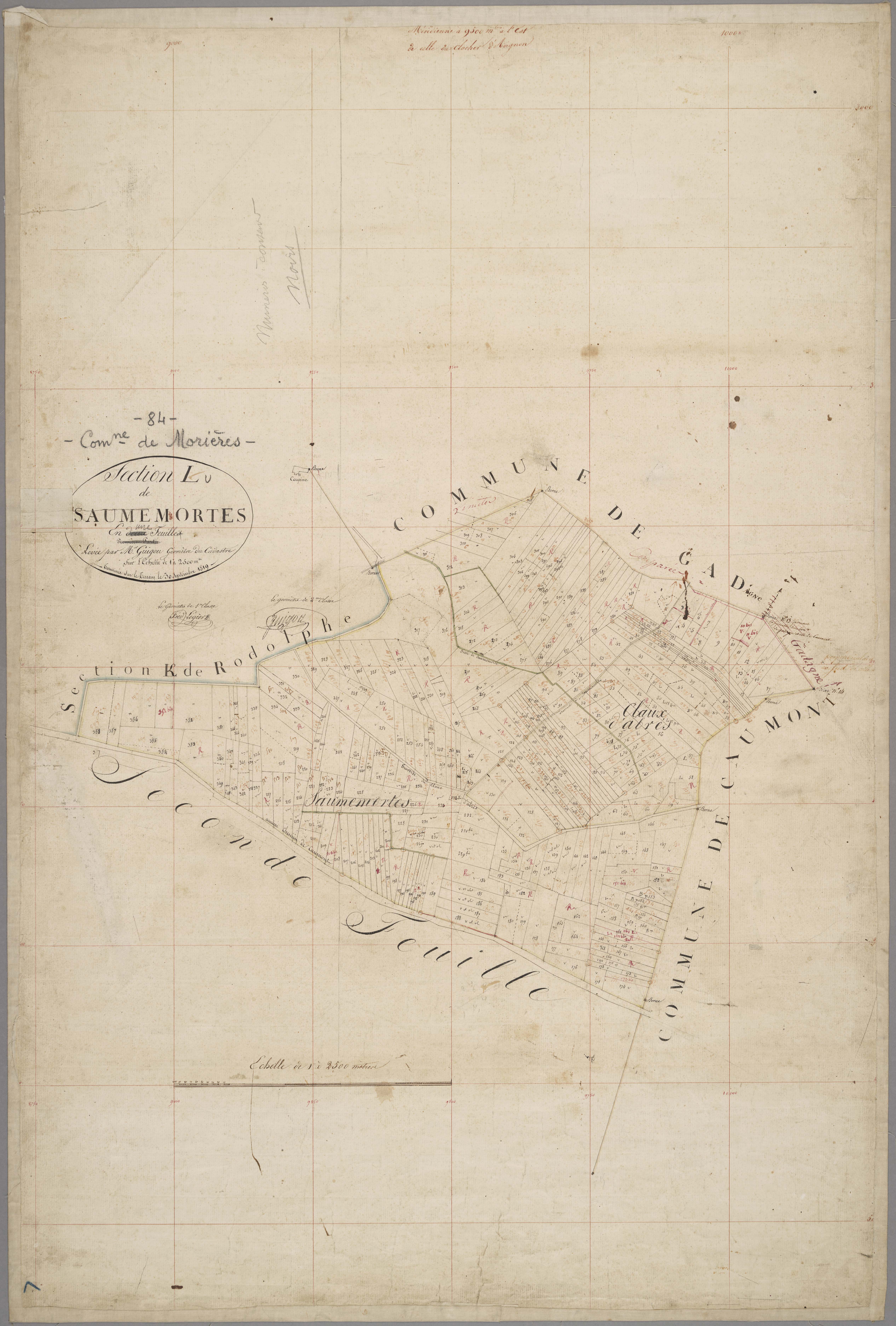 Morières-lès-Avignon - Feuille unique