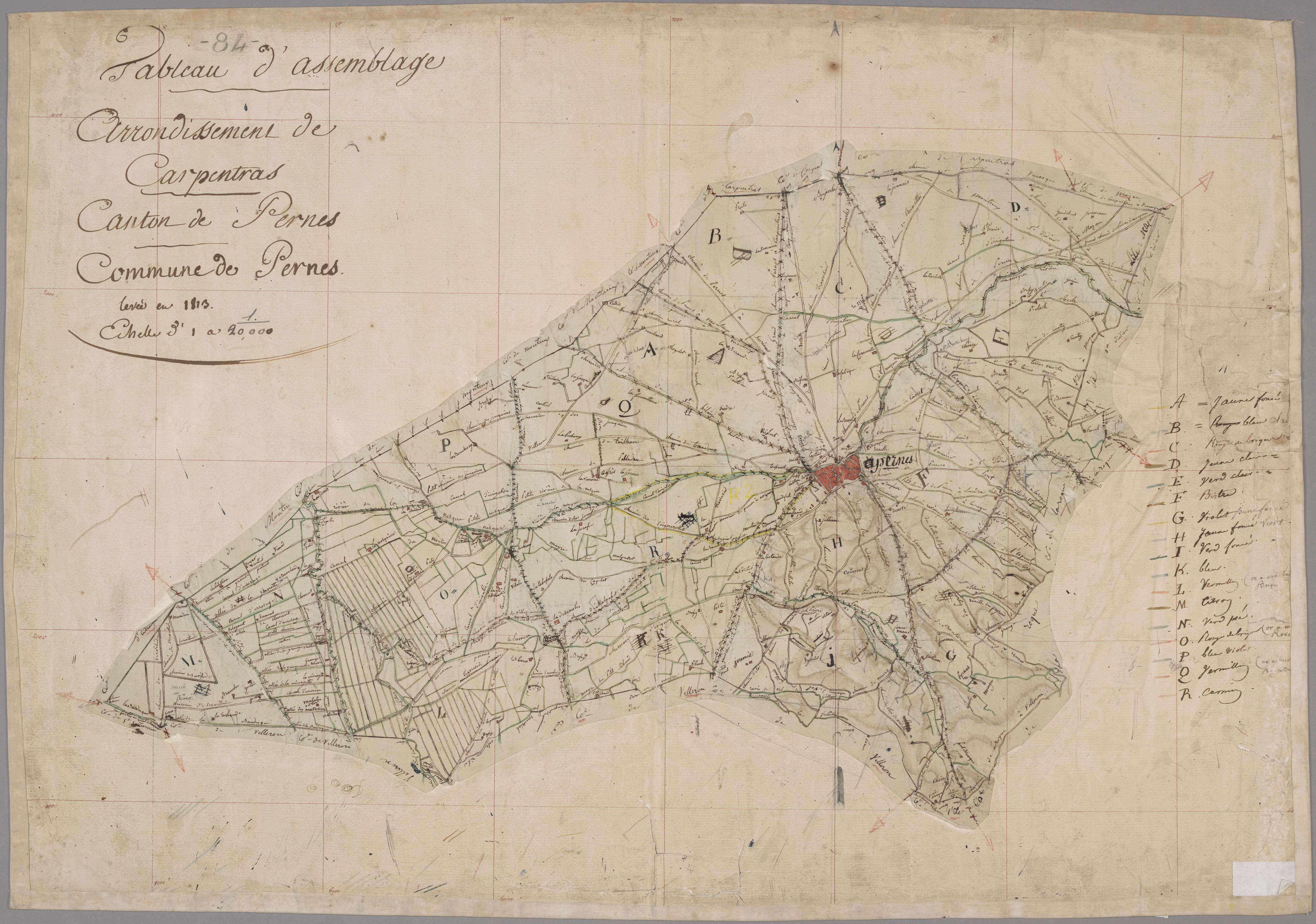 Pernes-les-Fontaines - Tableau d'assemblage