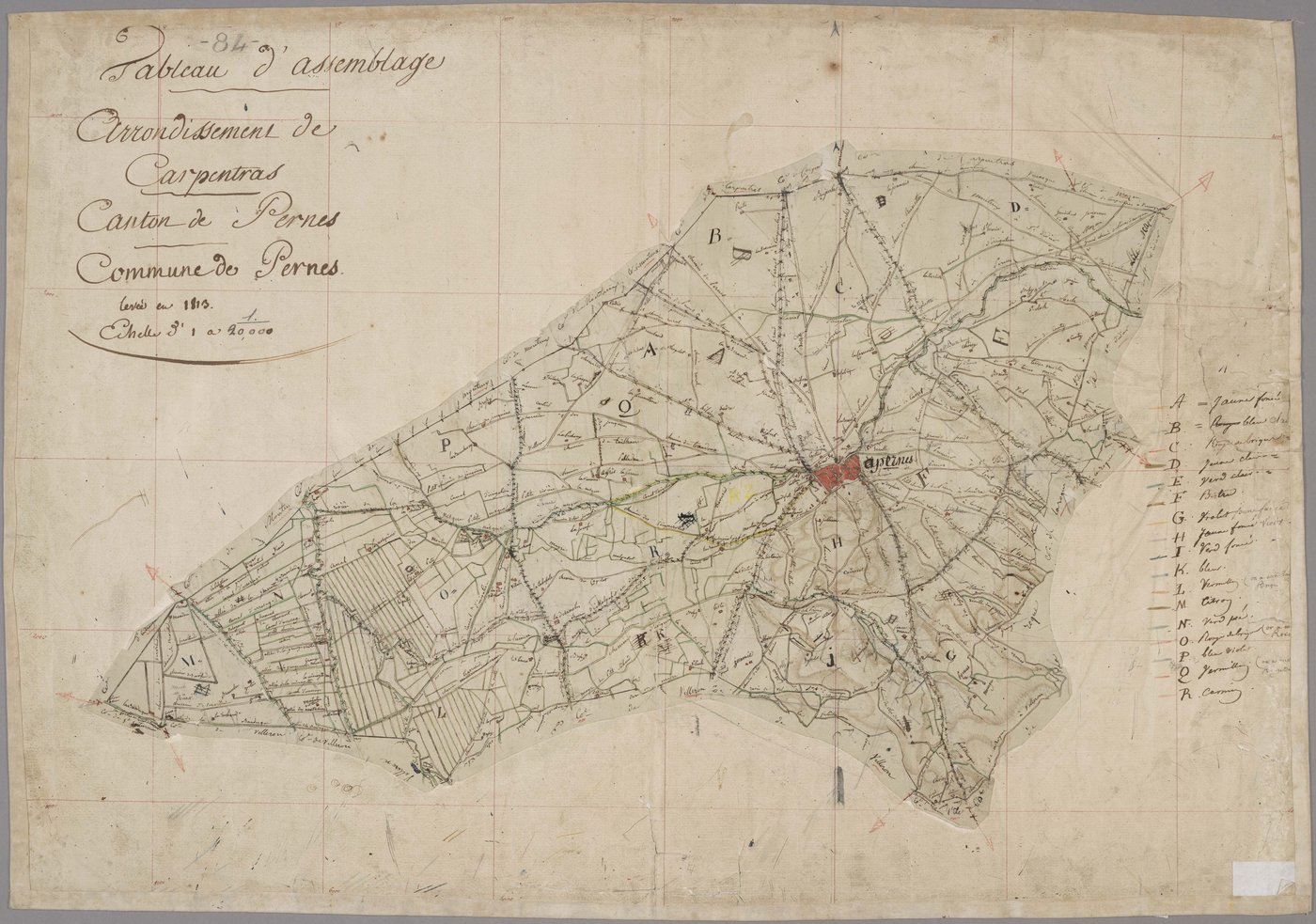 Pernes-les-Fontaines - Tableau d'assemblage