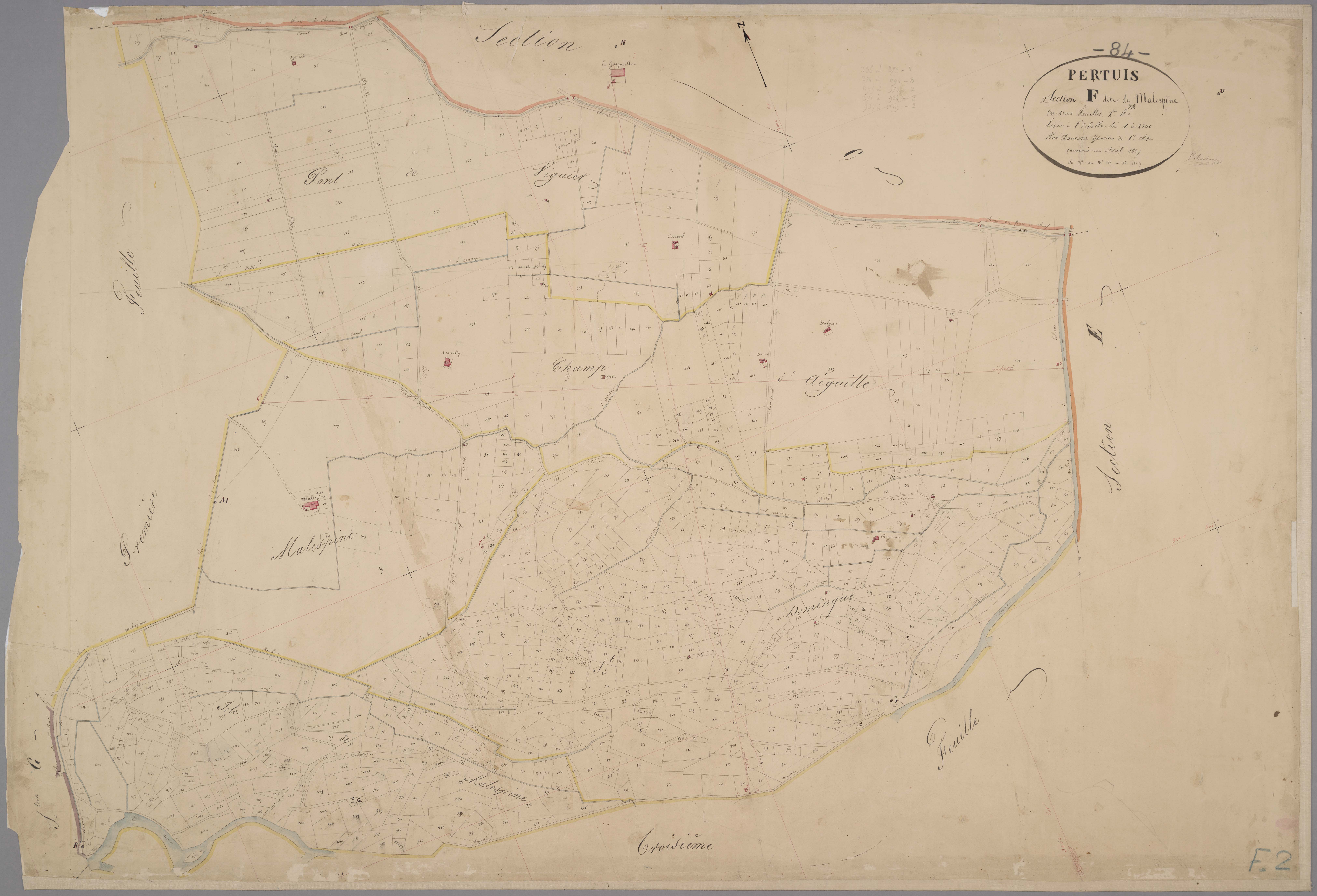 Pertuis - Feuille 2