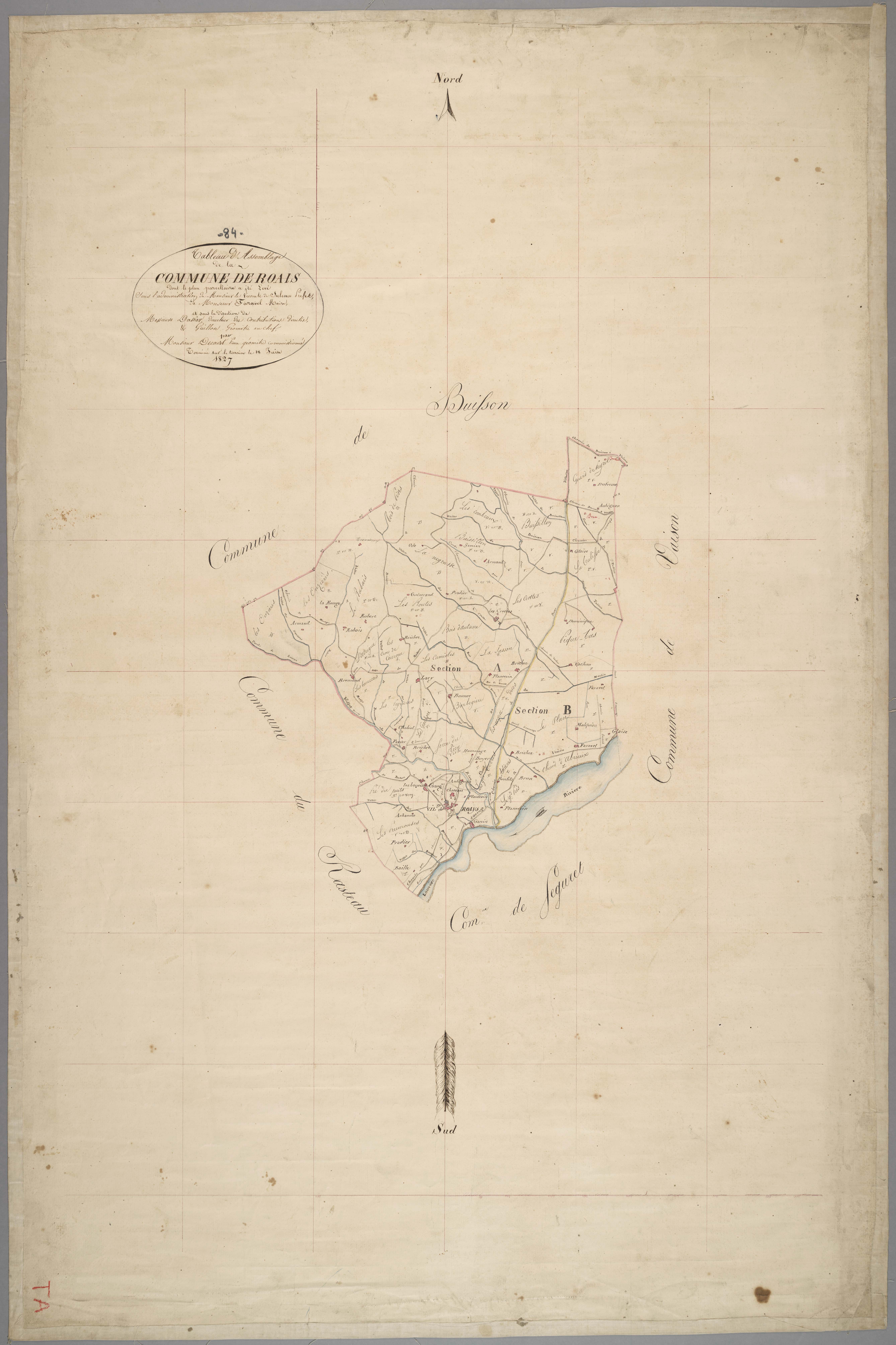 Roaix - Tableau d'assemblage