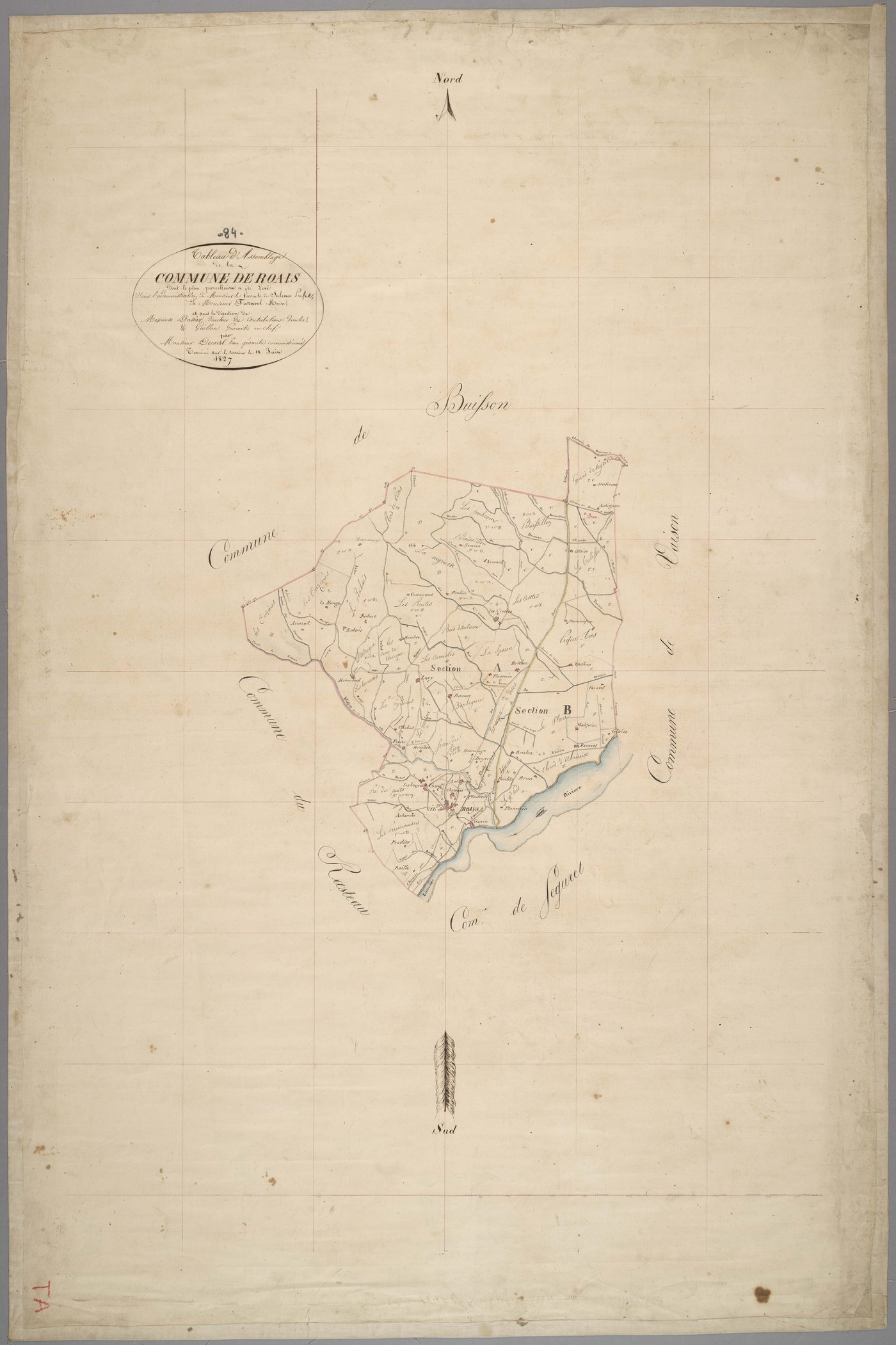 Roaix - Tableau d'assemblage