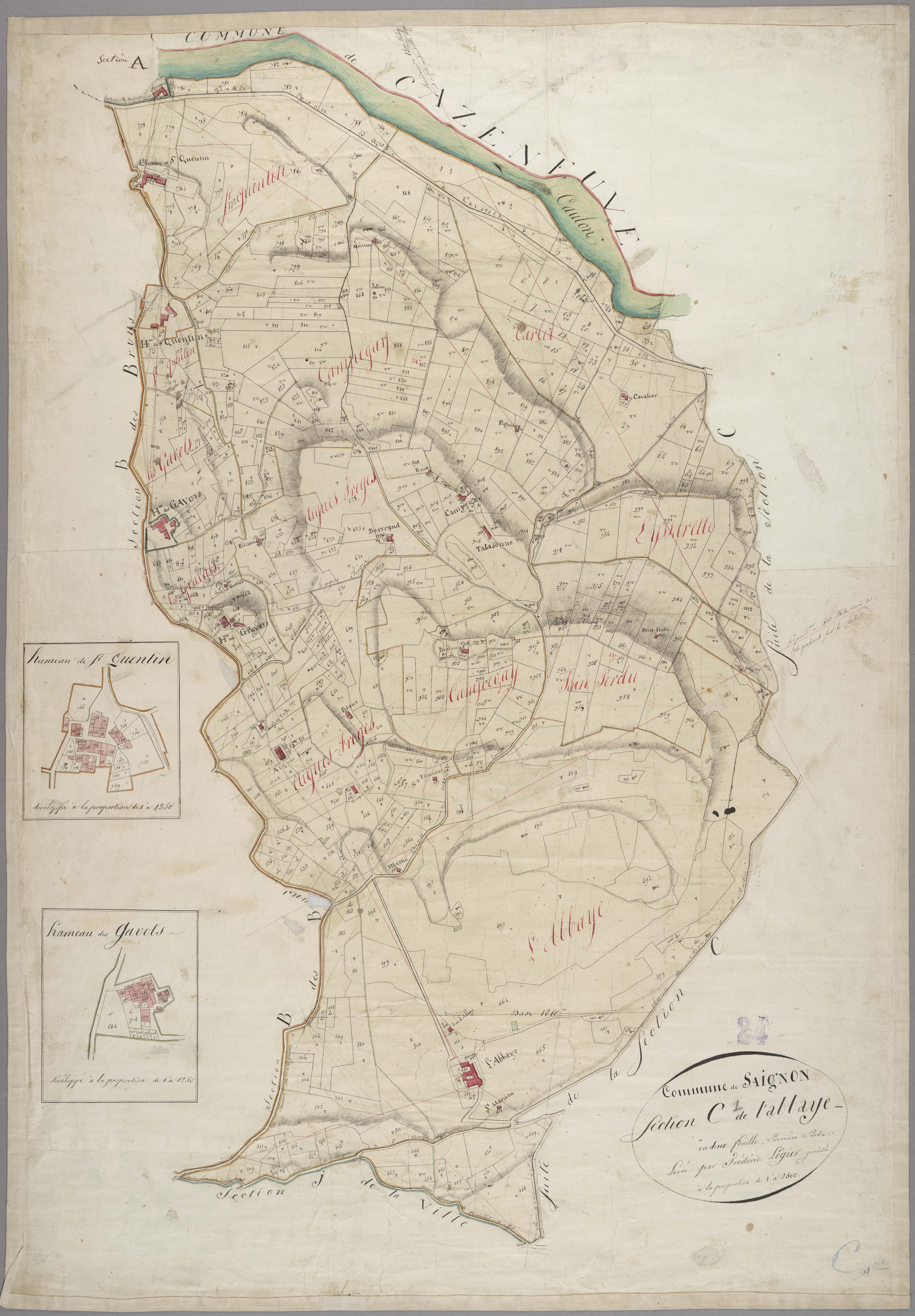 Saignon - Feuille 1