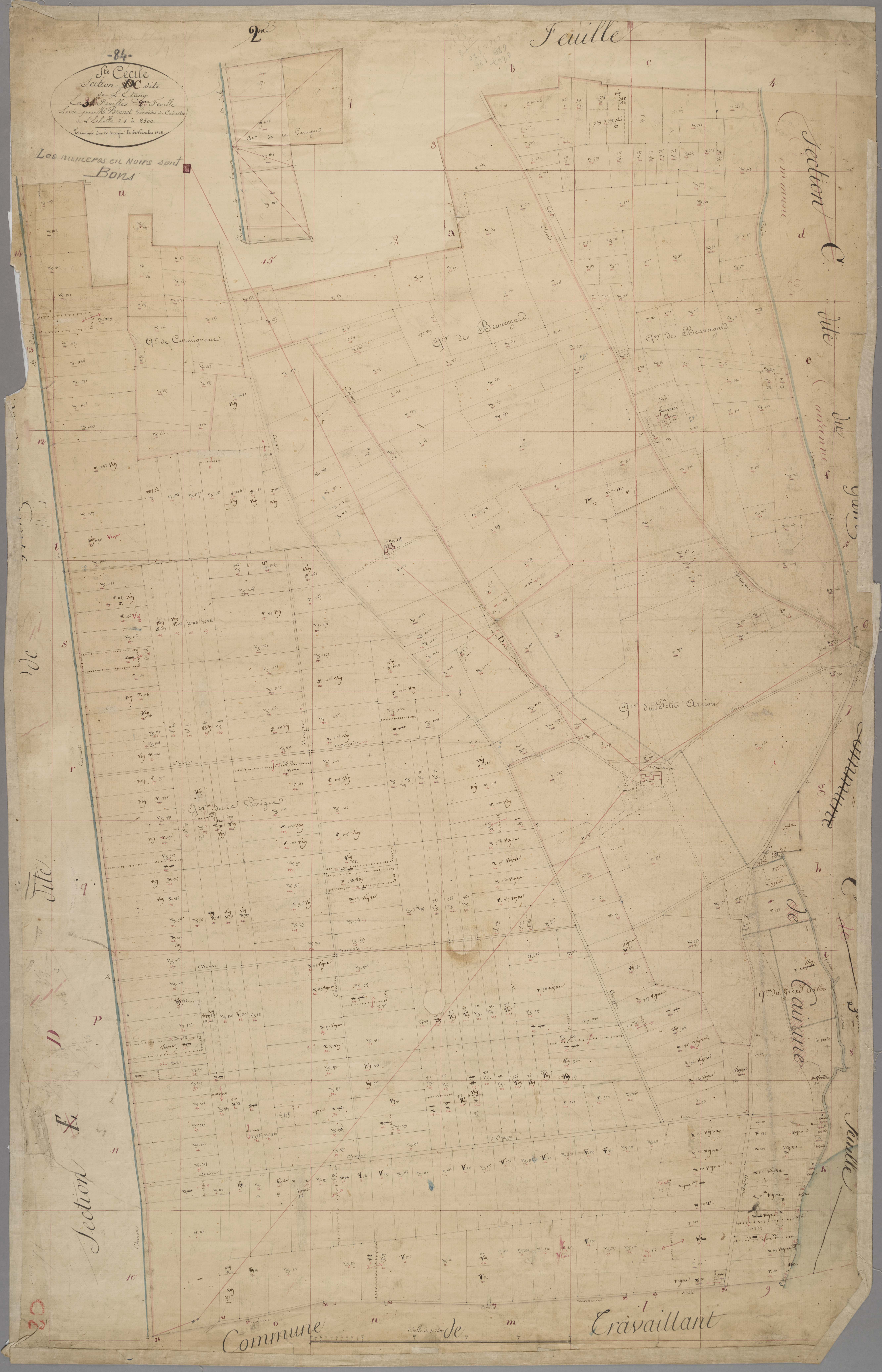Sainte-Cécile-les-Vignes - Feuille 2