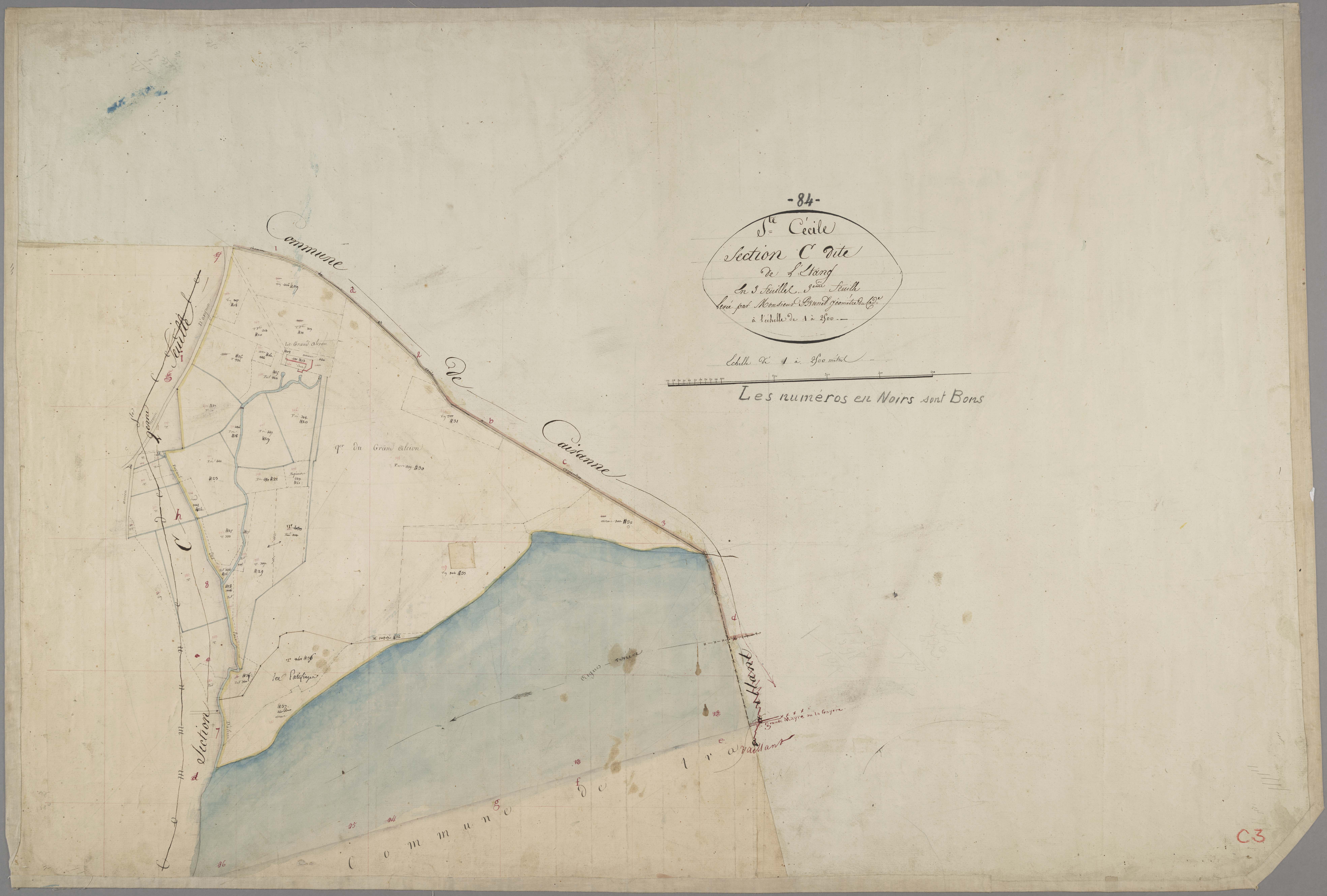 Sainte-Cécile-les-Vignes - Feuille 3