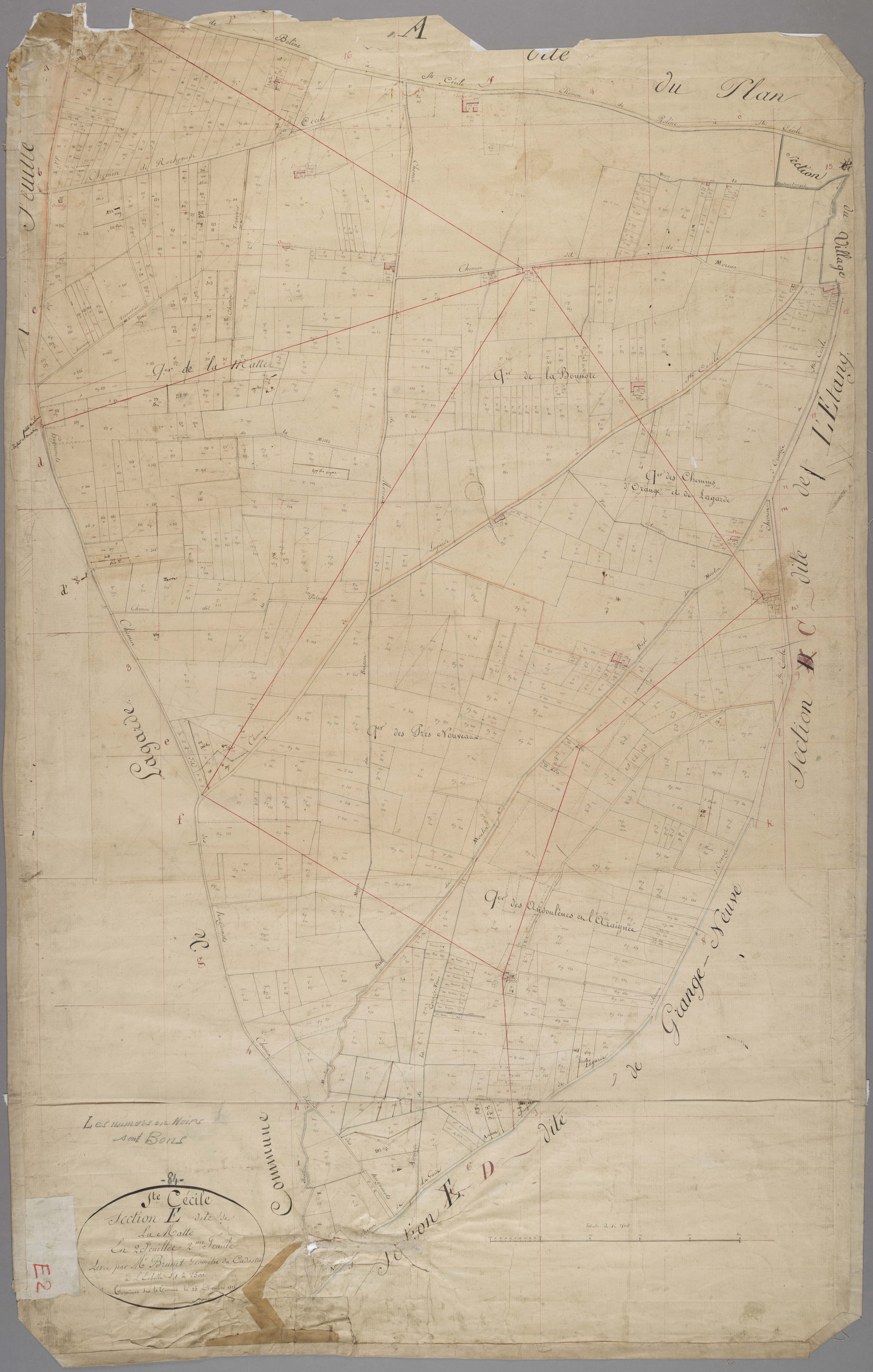 Sainte-Cécile-les-Vignes - Feuille 2