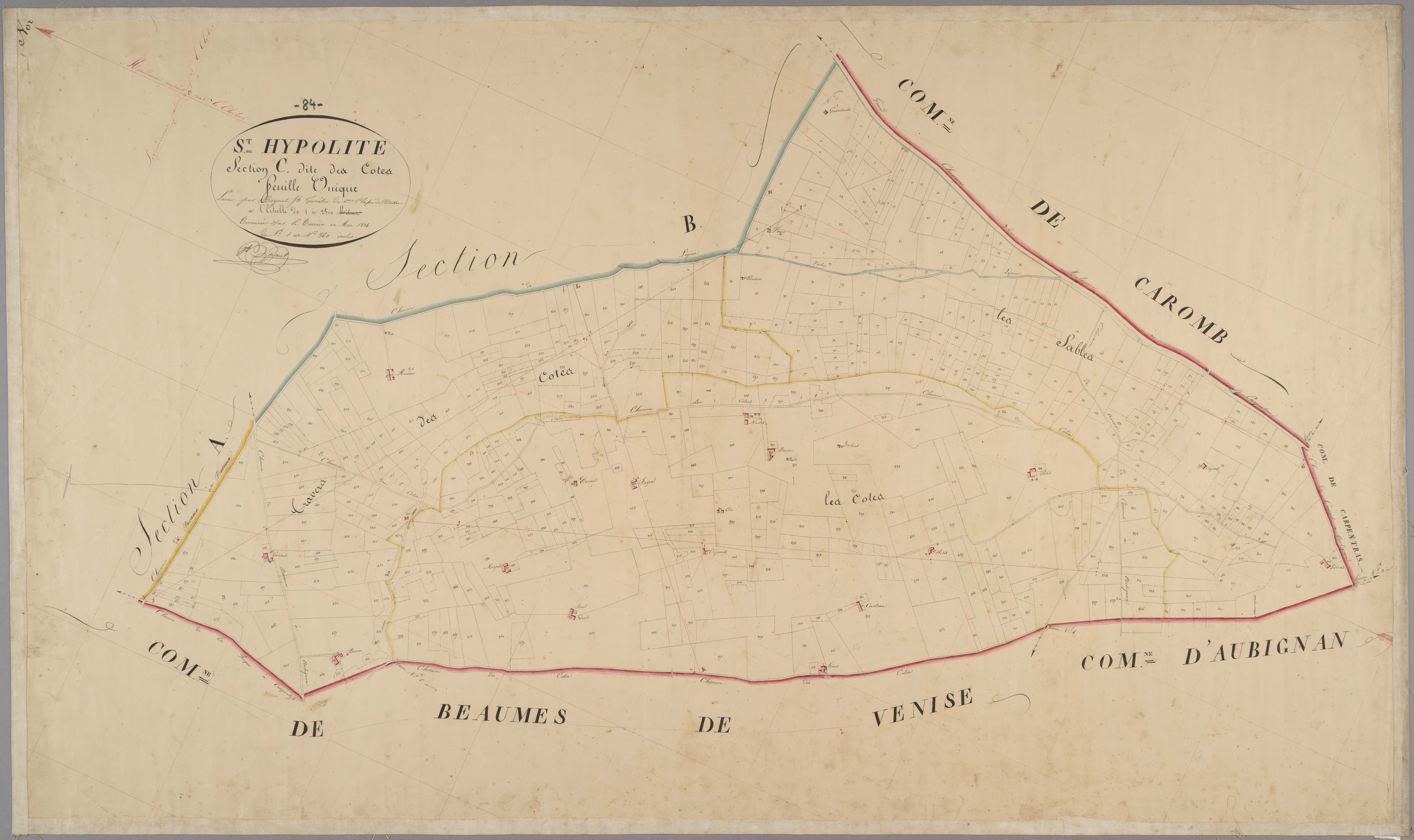 Saint-Hippolyte-le-Graveyron - Feuille unique