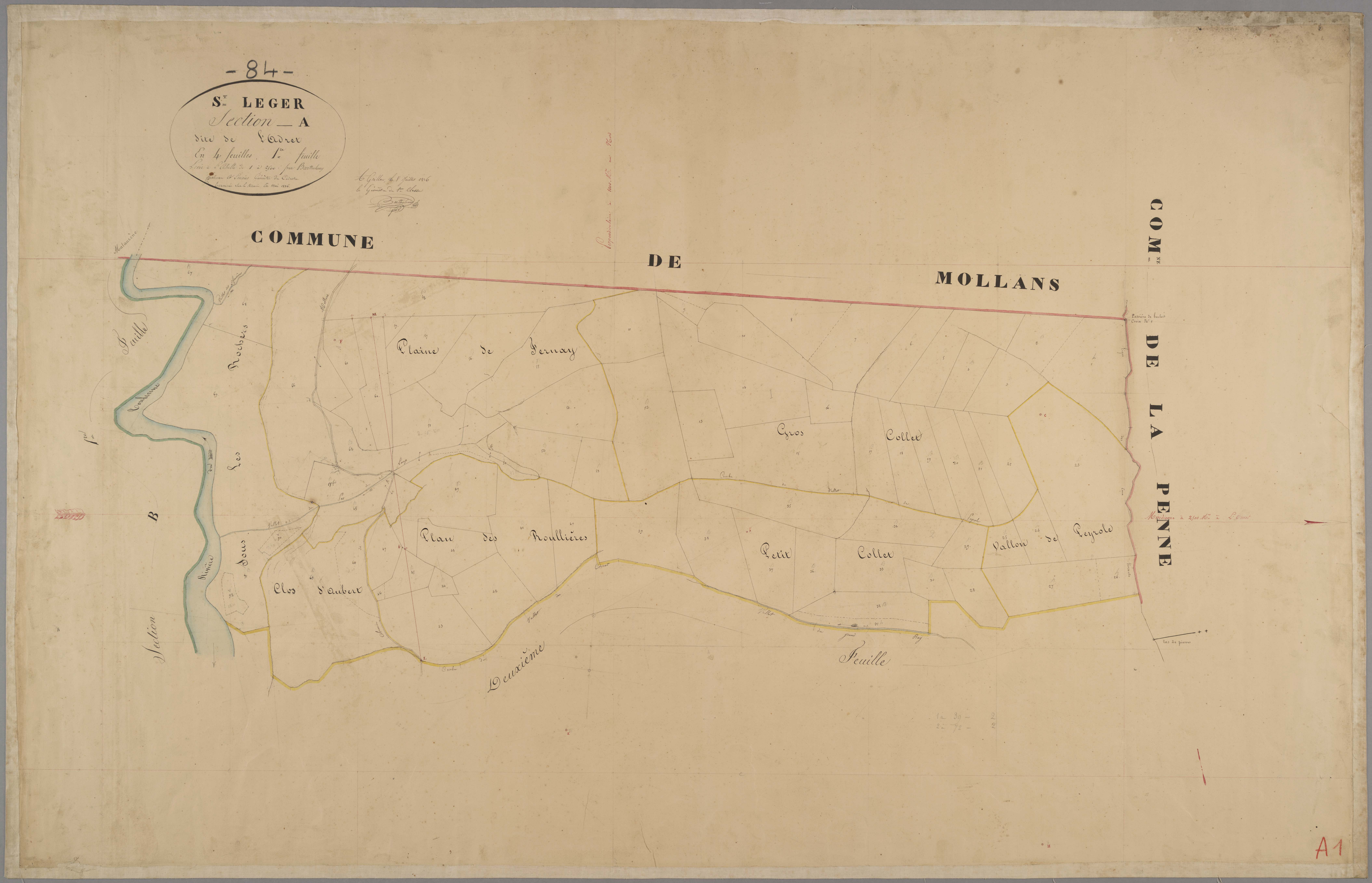Saint-Léger-du-Ventoux - Feuille 1