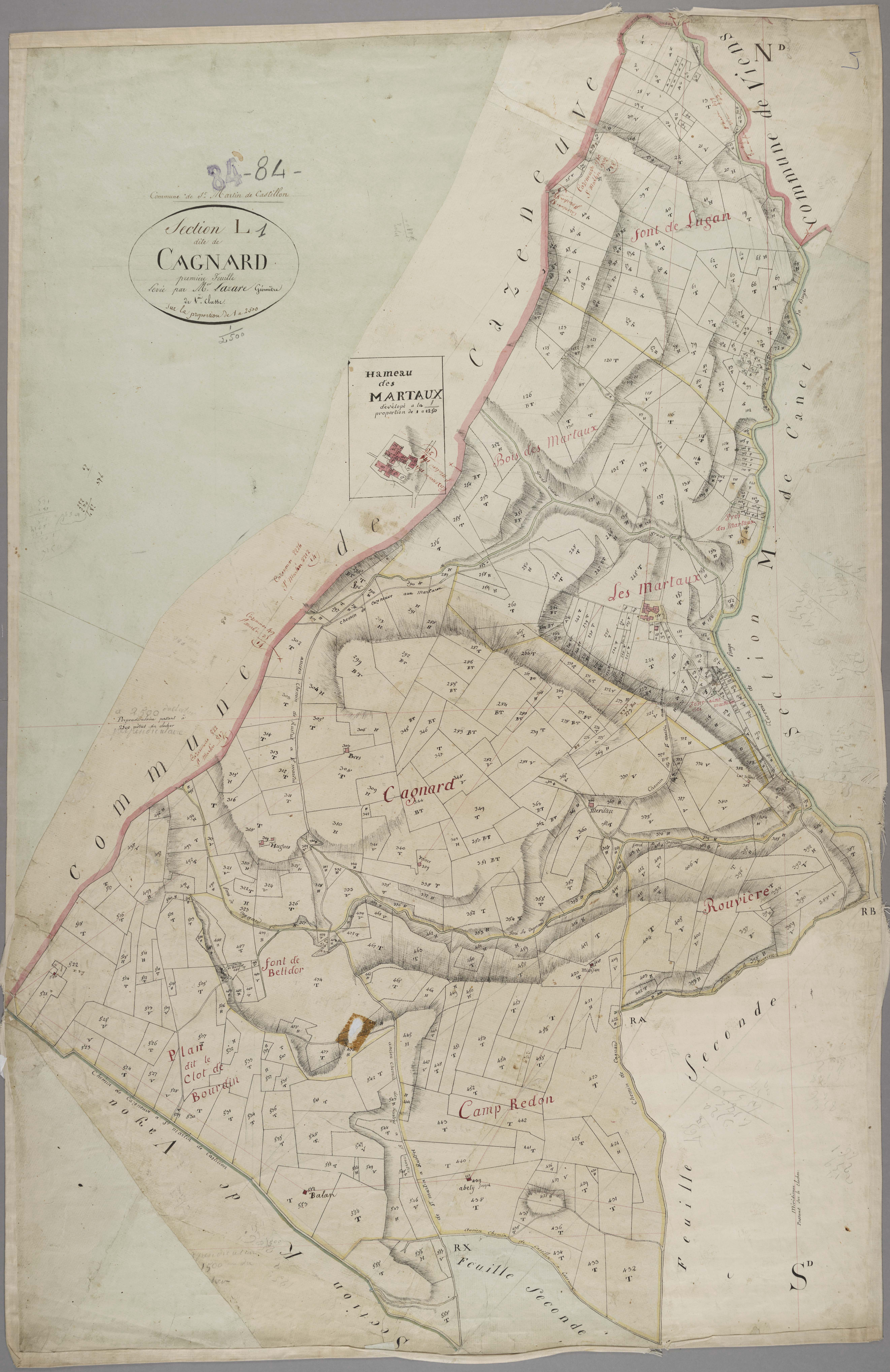 Saint-Martin-de-Castillon - Feuille 1