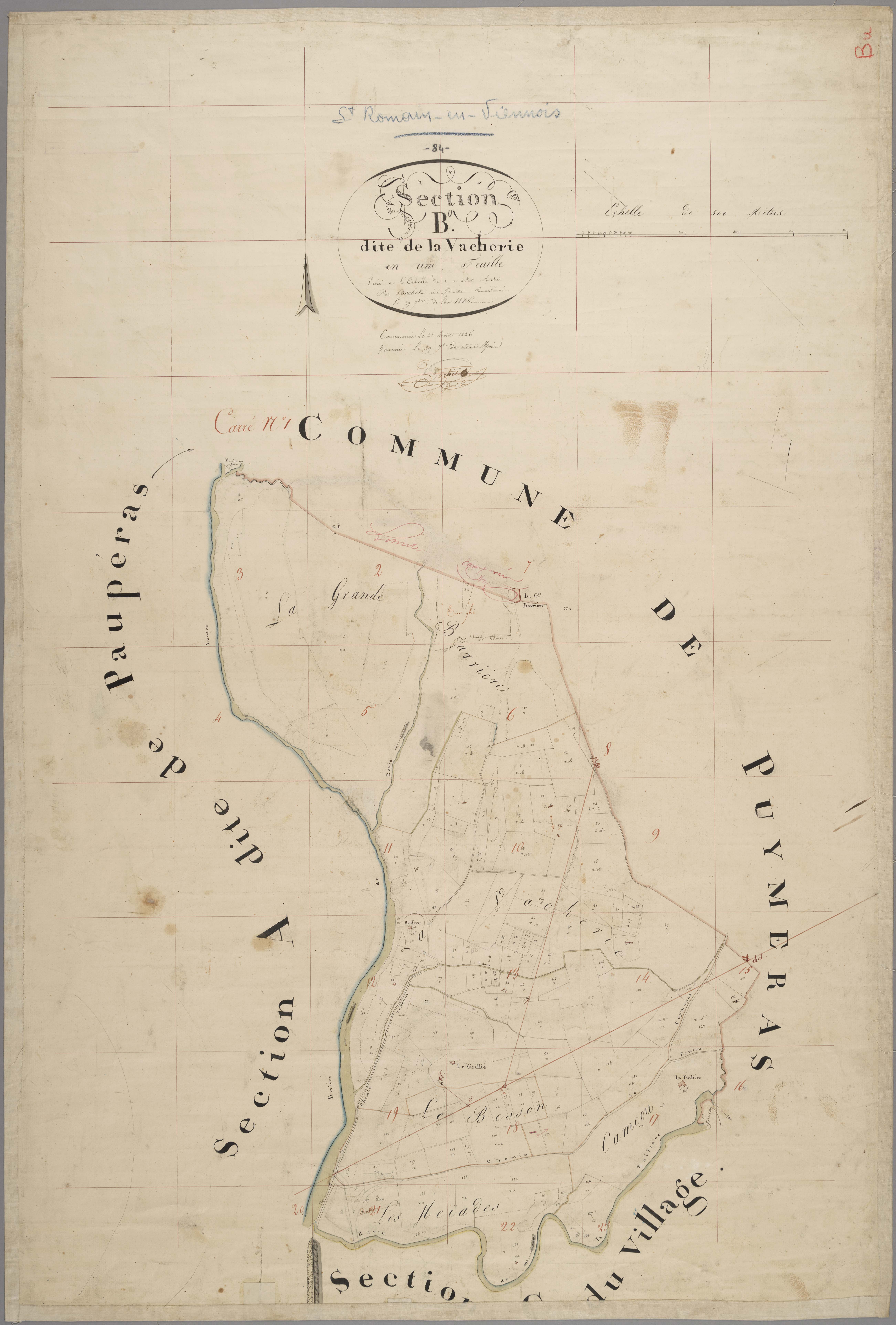Saint-Romain-en-Viennois - Feuille unique
