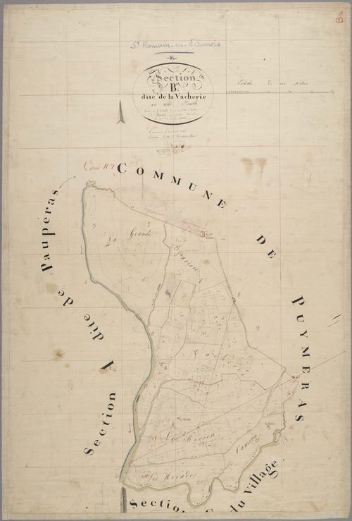 Saint-Romain-en-Viennois - Feuille unique