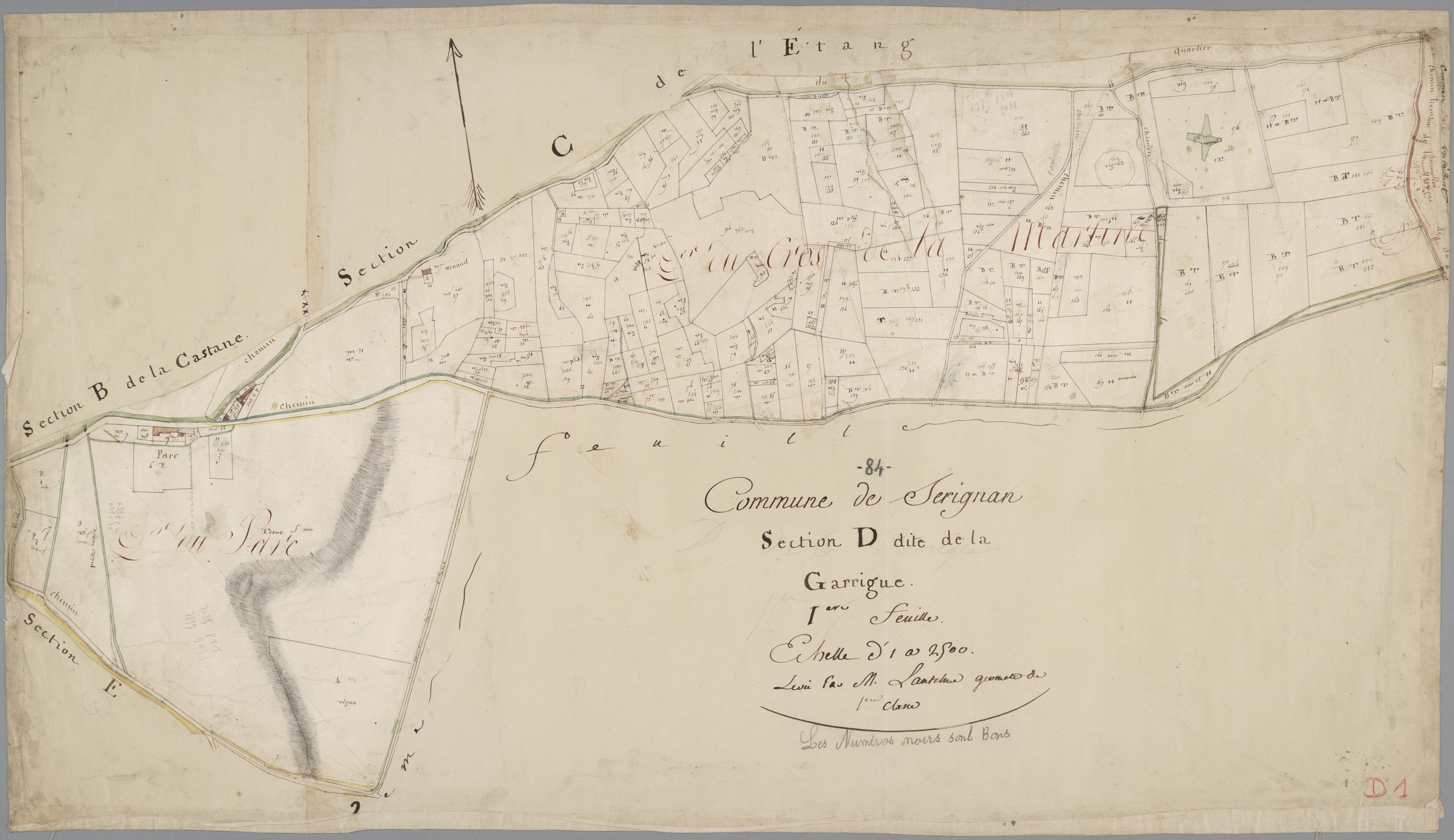 Sérignan-du-Comtat - Feuille 1