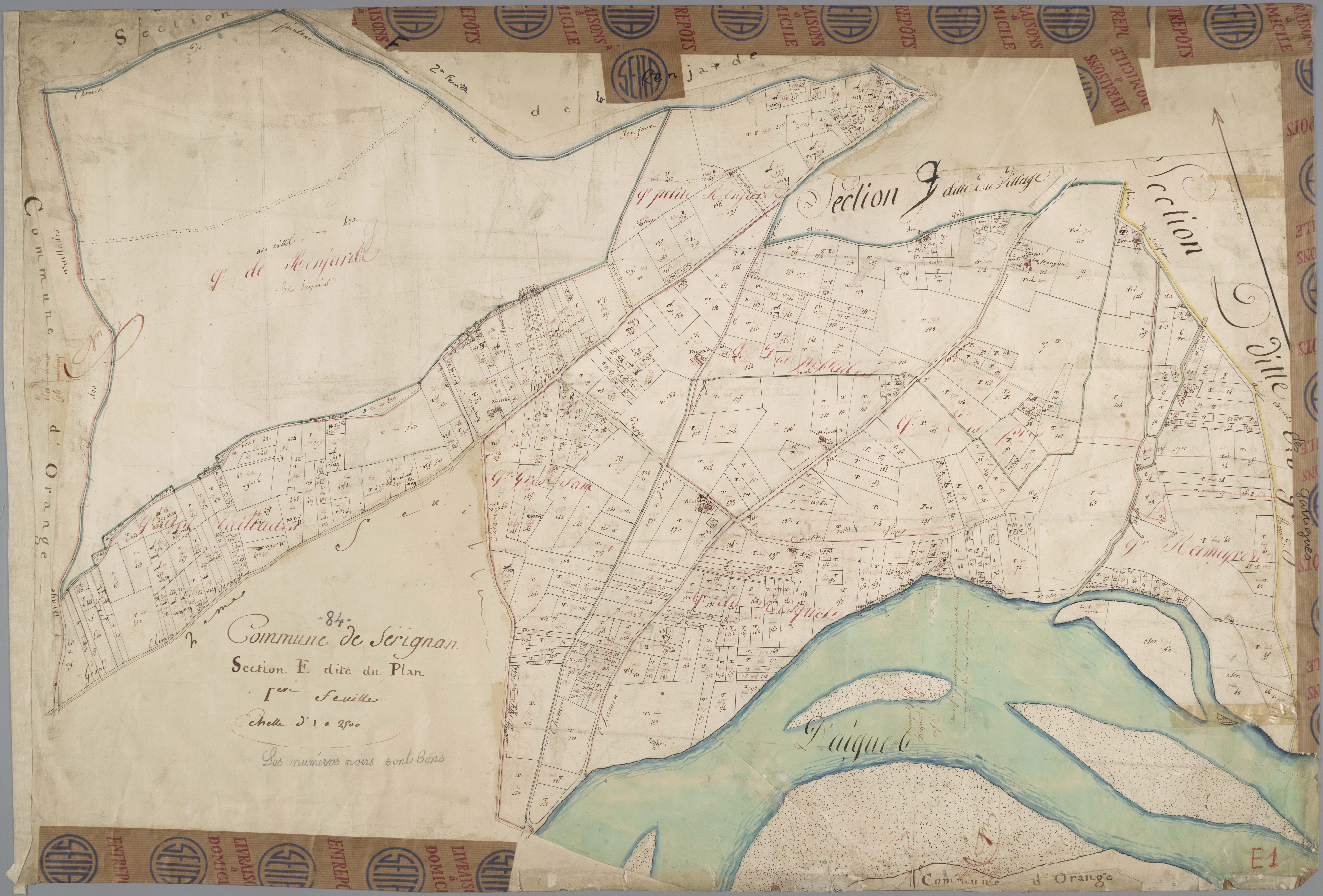 Sérignan-du-Comtat - Feuille 1