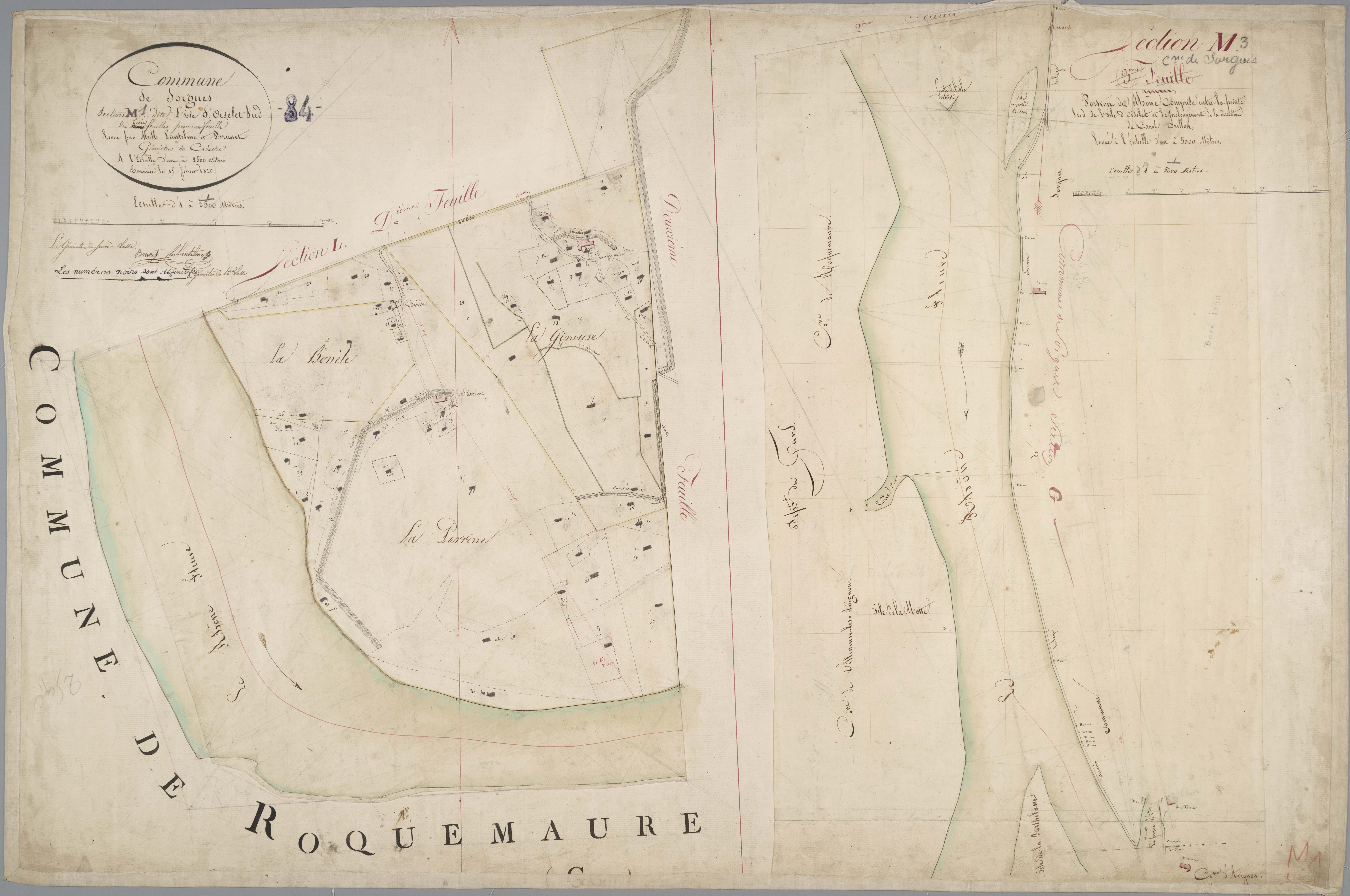 Sorgues - Feuilles 1 et 3