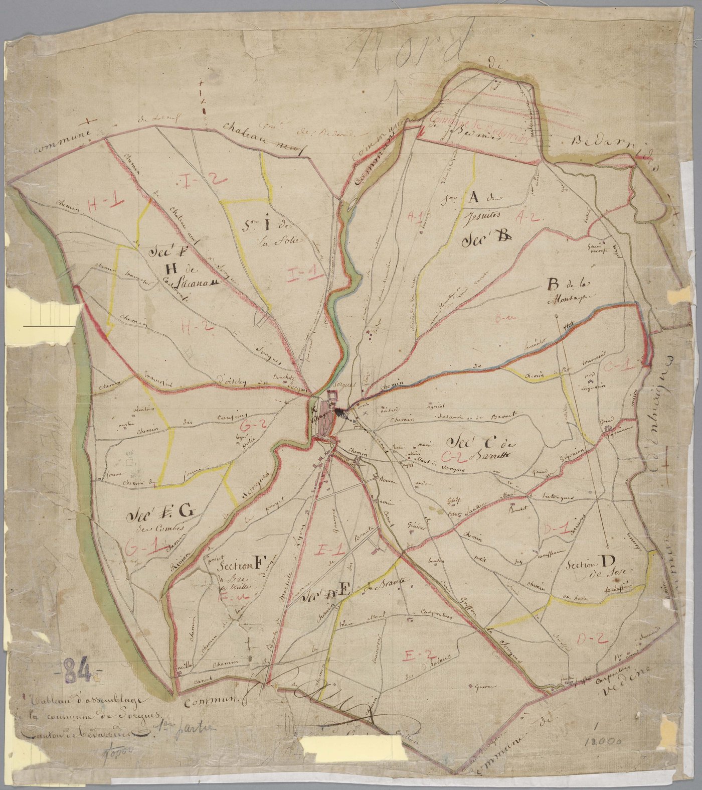 Sorgues - Tableau d'assemblage