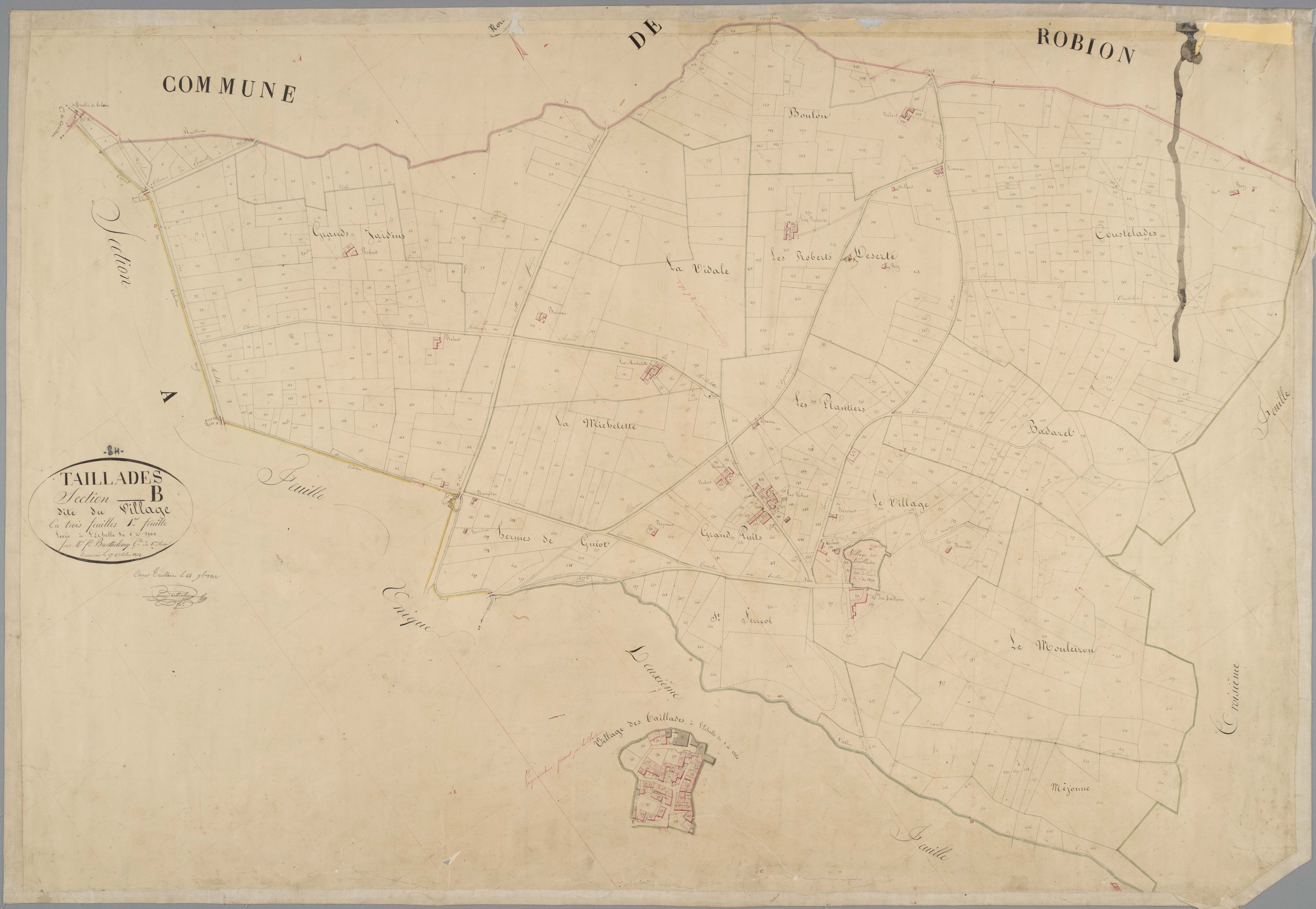 Taillades - Feuille 1