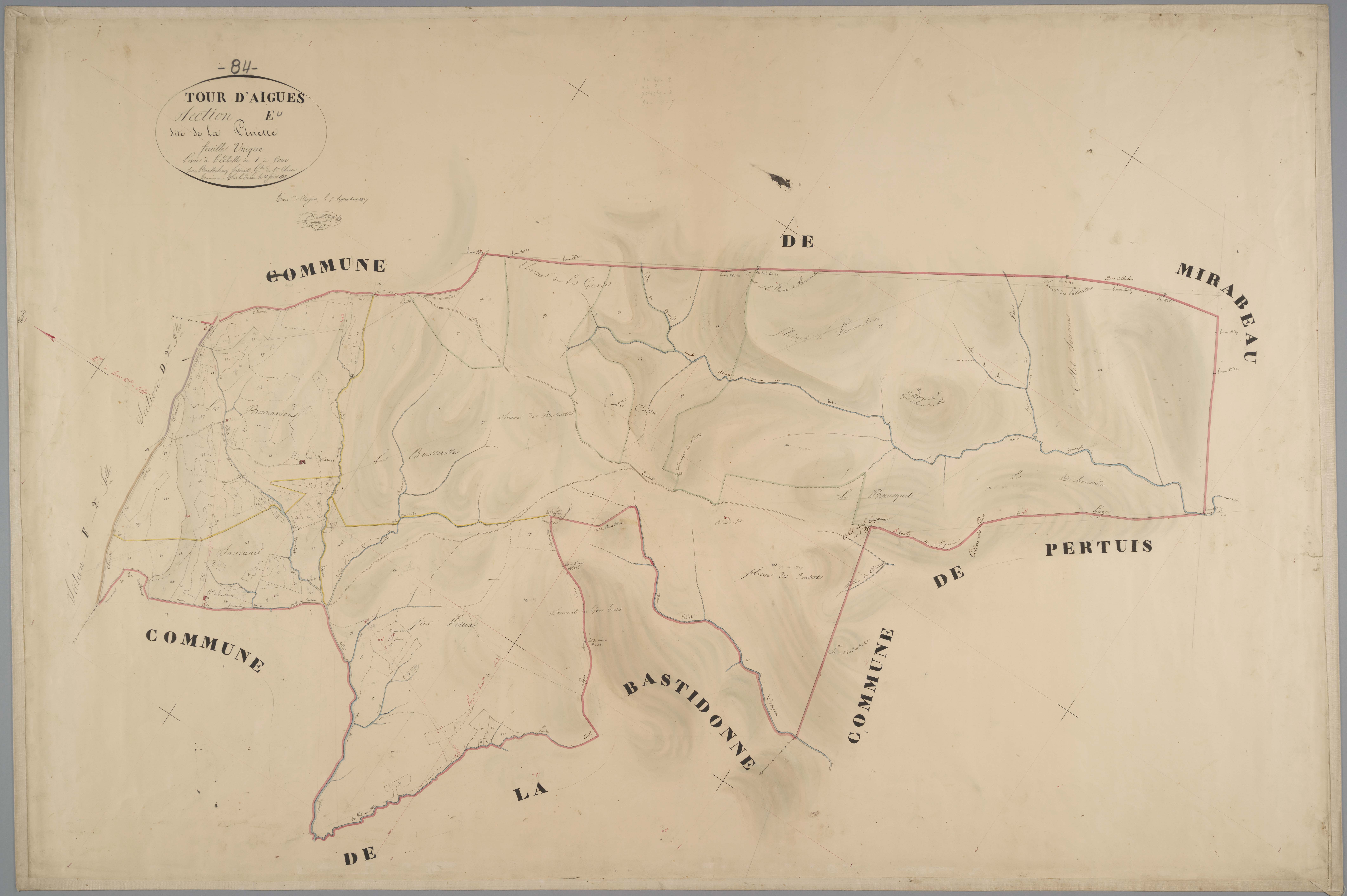 La Tour-d'Aigues - Feuille unique